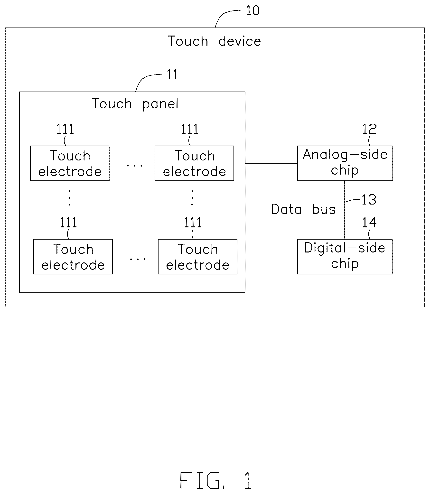 Patent US12613594 — Touch detection circuit and touch device — Figure 1