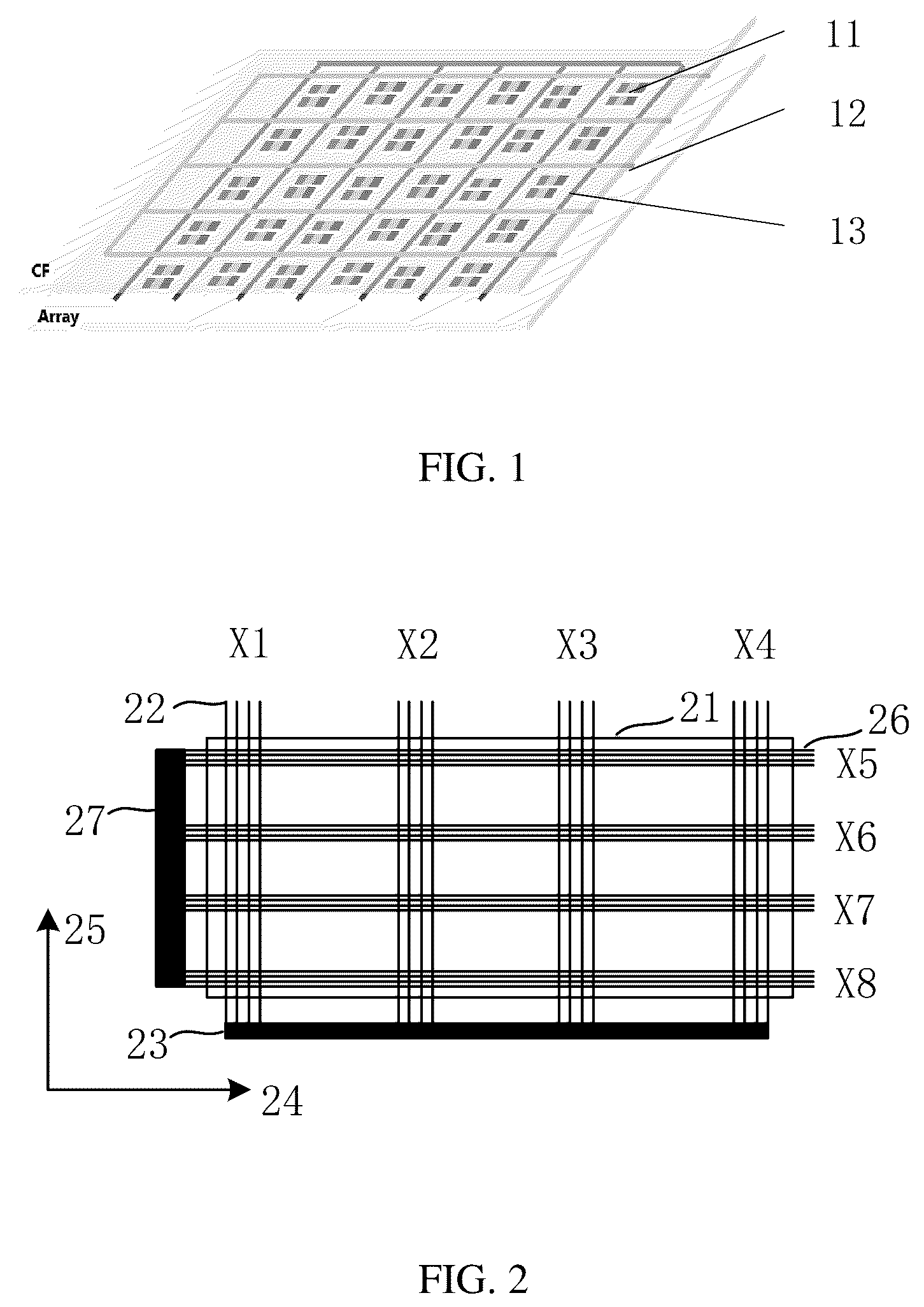 Patent US12613604 — Display panel and terminal device including pixel unit array and touch electromagnetic antenna group — Figure 1