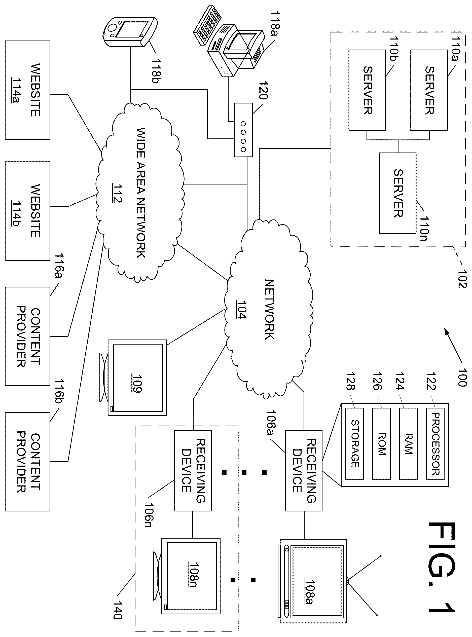 Patent US12613681 Figure 1 – Application support for network devices