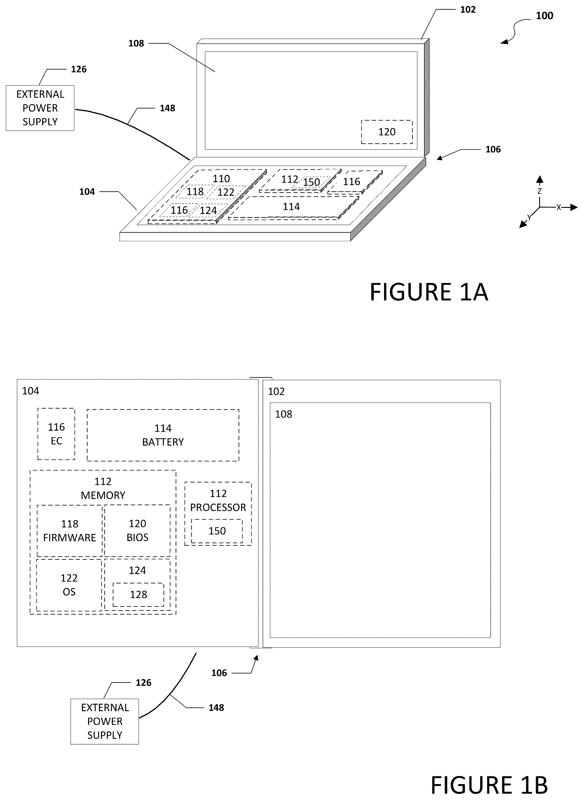 Patent US12613708 — Pre-operating system display brightness management based on battery condition — Figure 1
