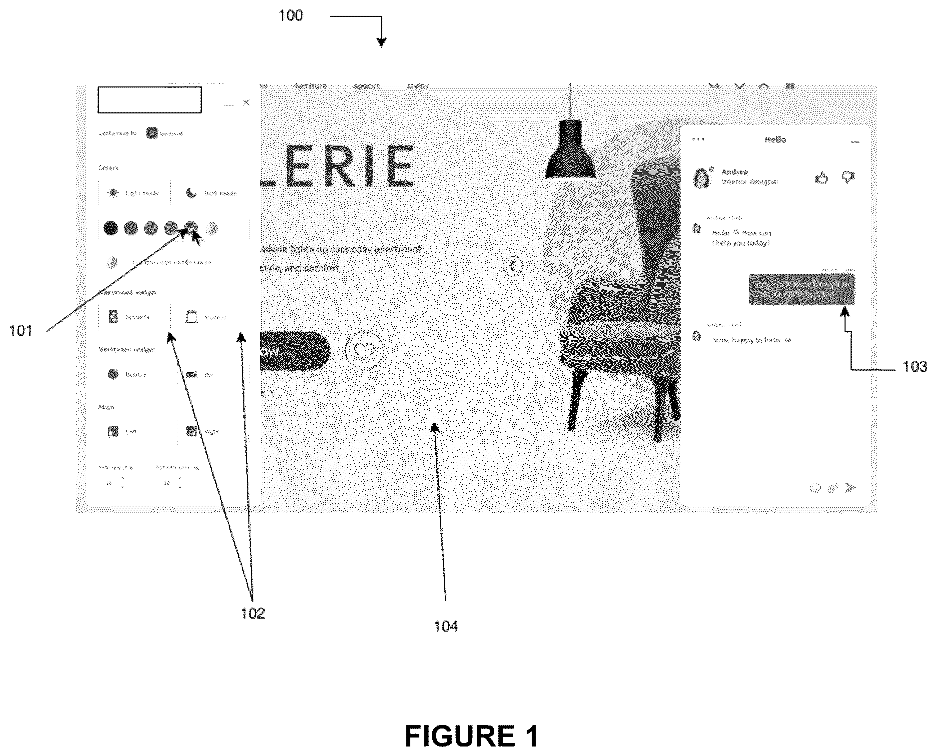 Patent US12613713 — System and method for on-site communication widget configuration — Figure 1