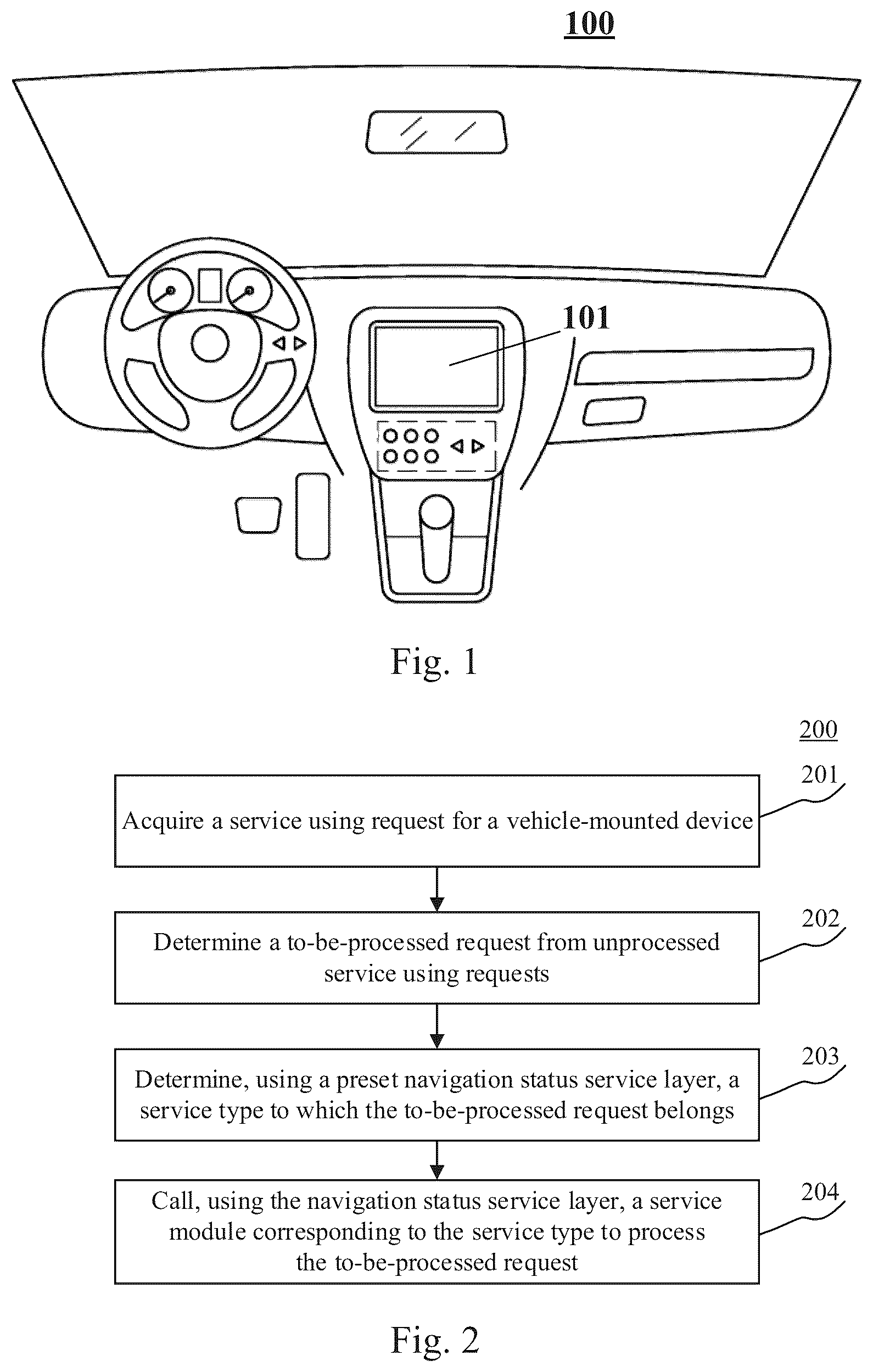 Patent US12613733 Figure 1 – Method and device for processing service using request, and computer readable storage medium