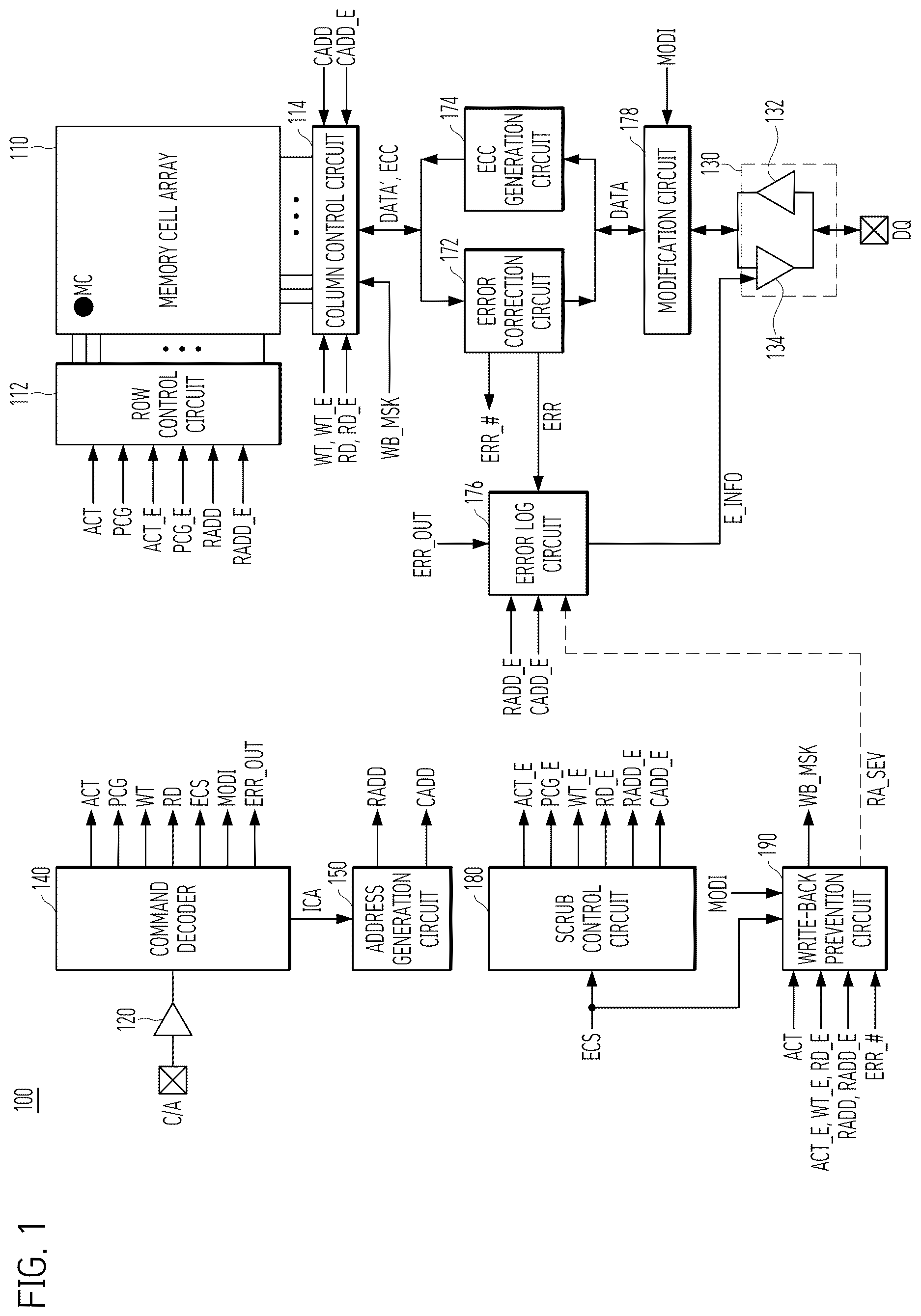 Patent US12613772 — Memory device and operating method thereof — Figure 1