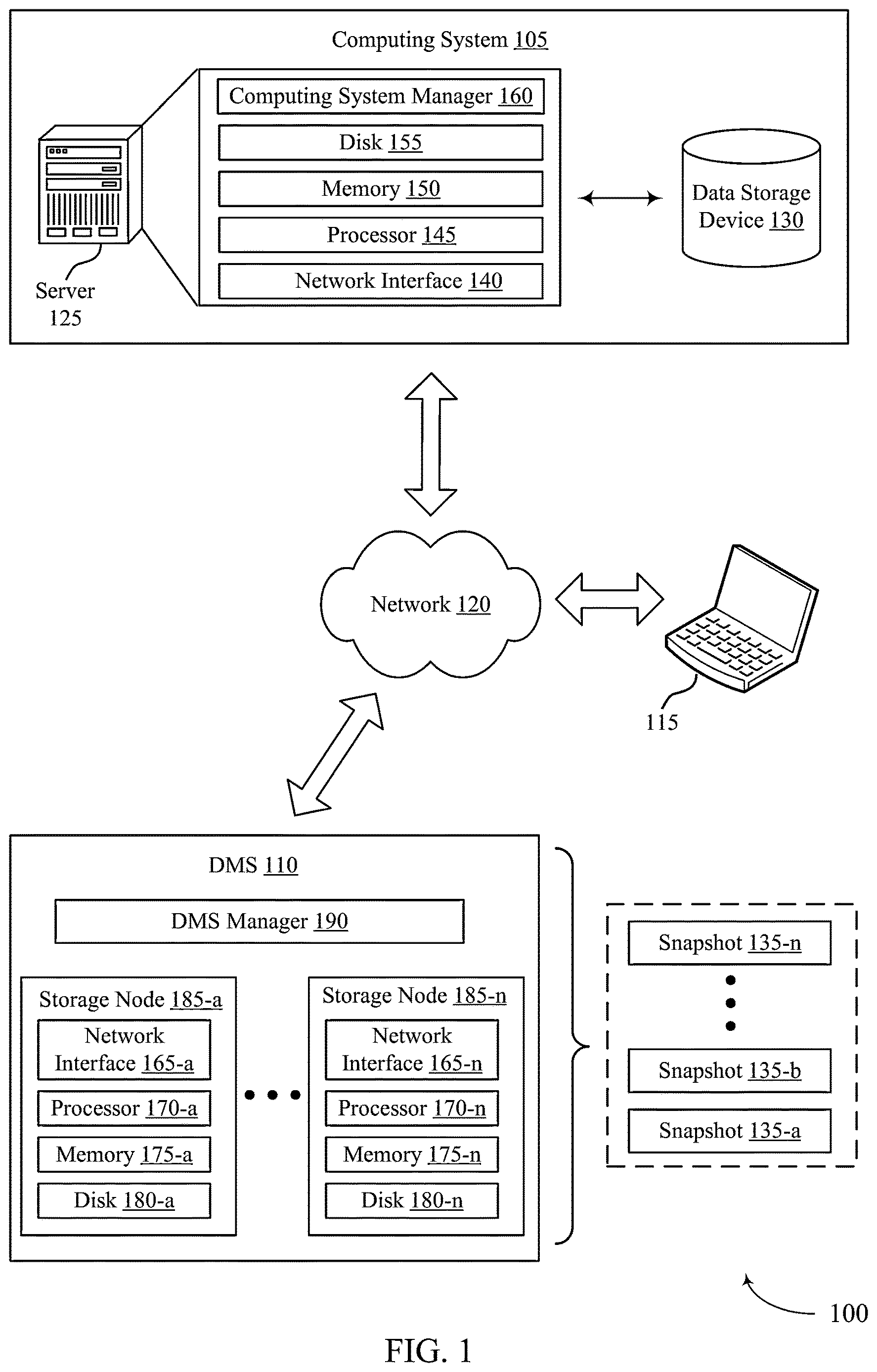 Patent US12613784 — Lossless failover for data recovery — Figure 1