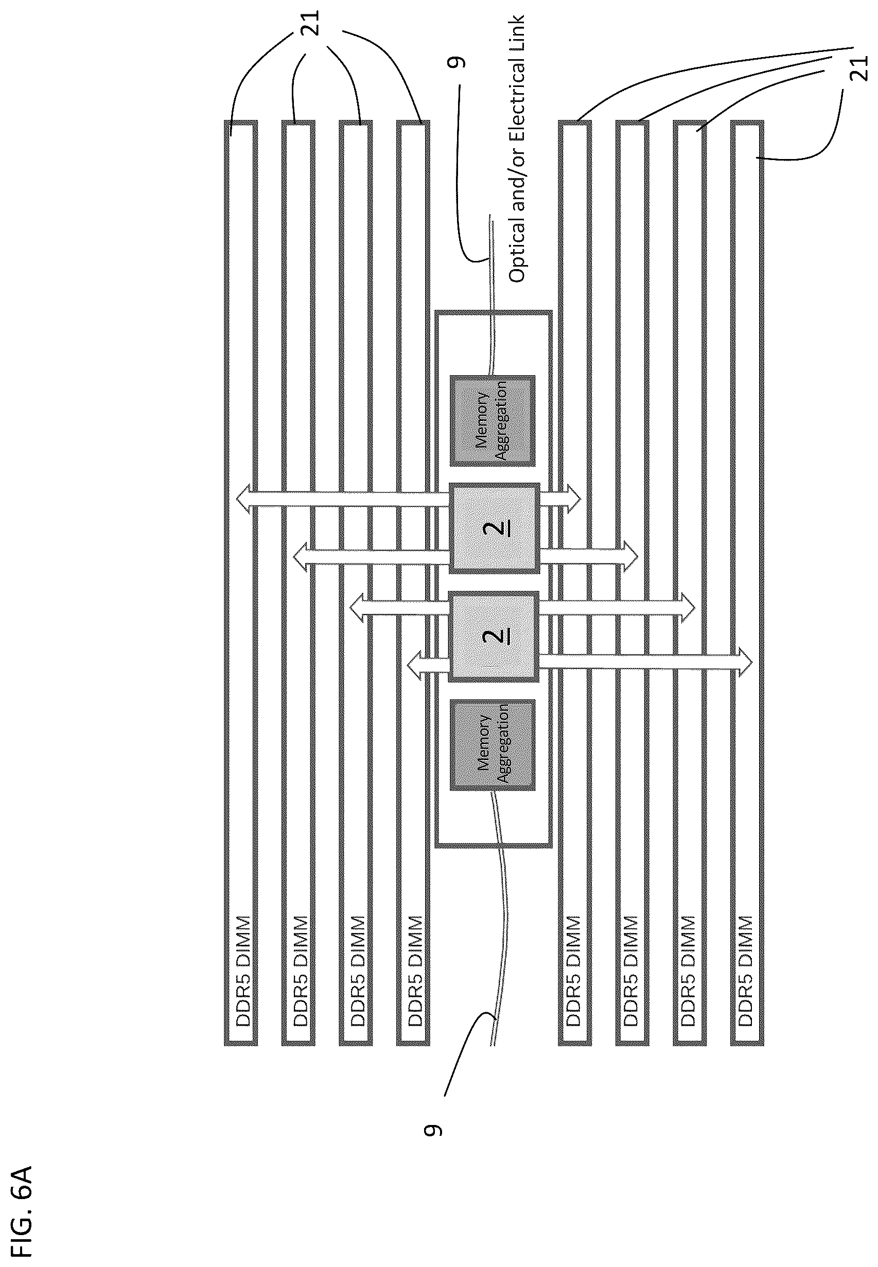Patent US12613811 Figure 7 – Computer architecture with disaggregated memory and high-bandwidth communication interconnects