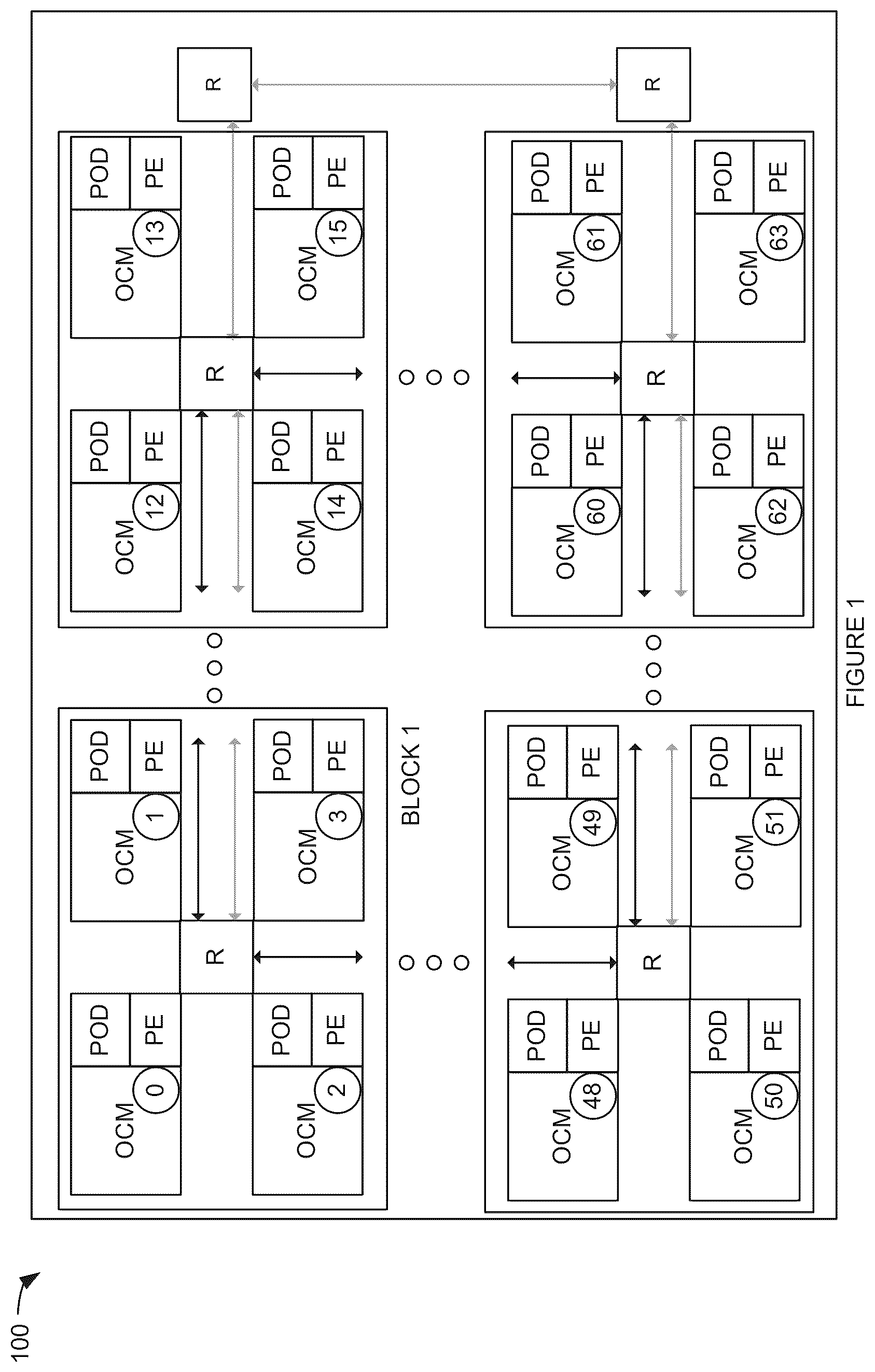 Patent US12613829 — Method and system to update weight and bias in partitioned on-chip memory in an inference engine with multiple processing tiles — Figure 1