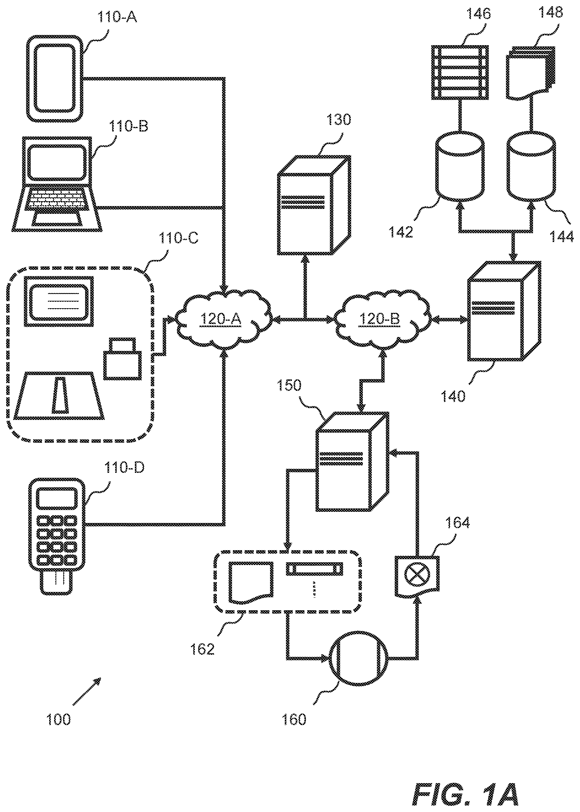 Patent US12613832 Figure 1 – Storing and searching for data in data stores