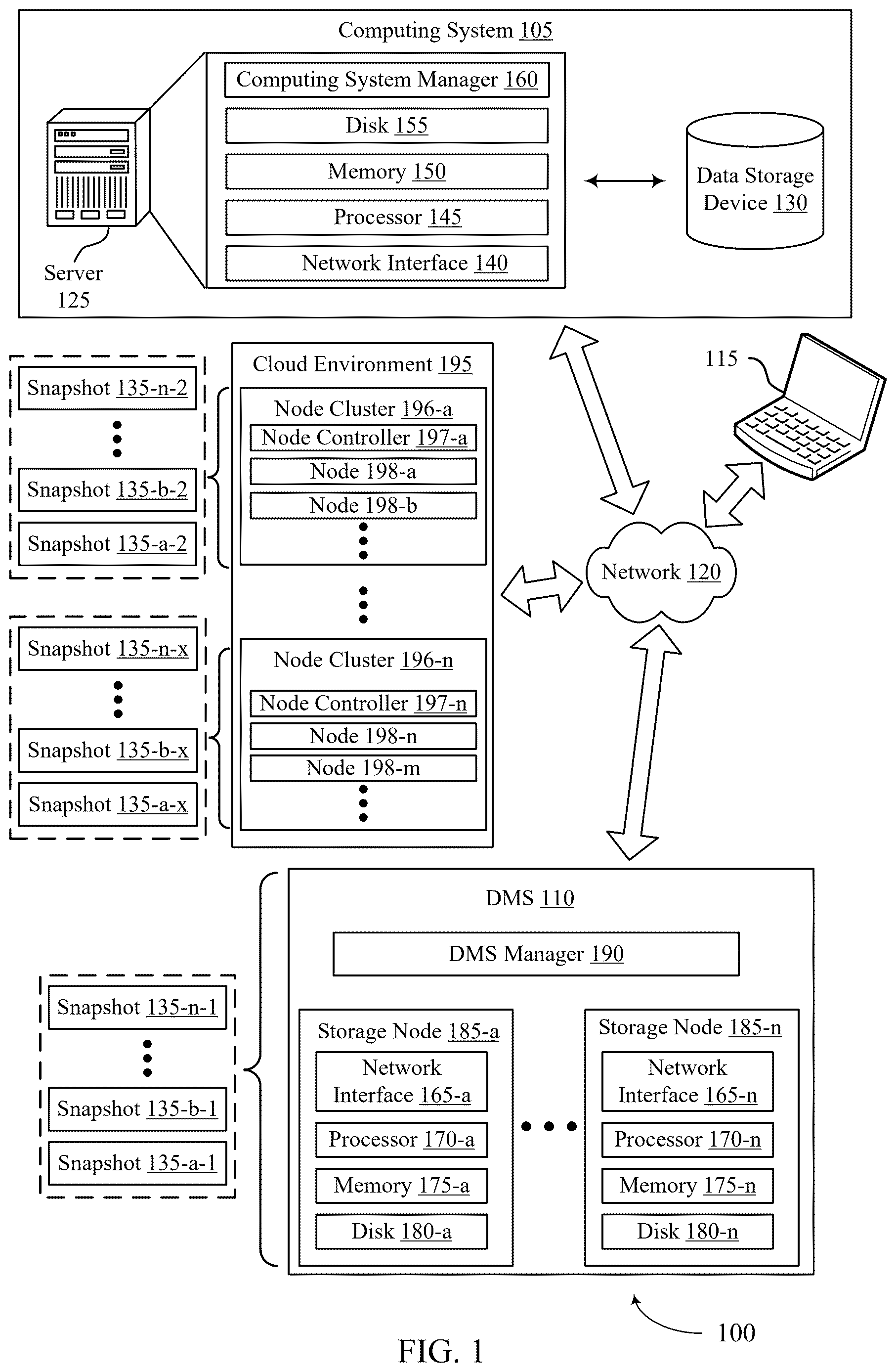 Patent US12613838 — Fingerprint-based data replication across storage systems — Figure 1