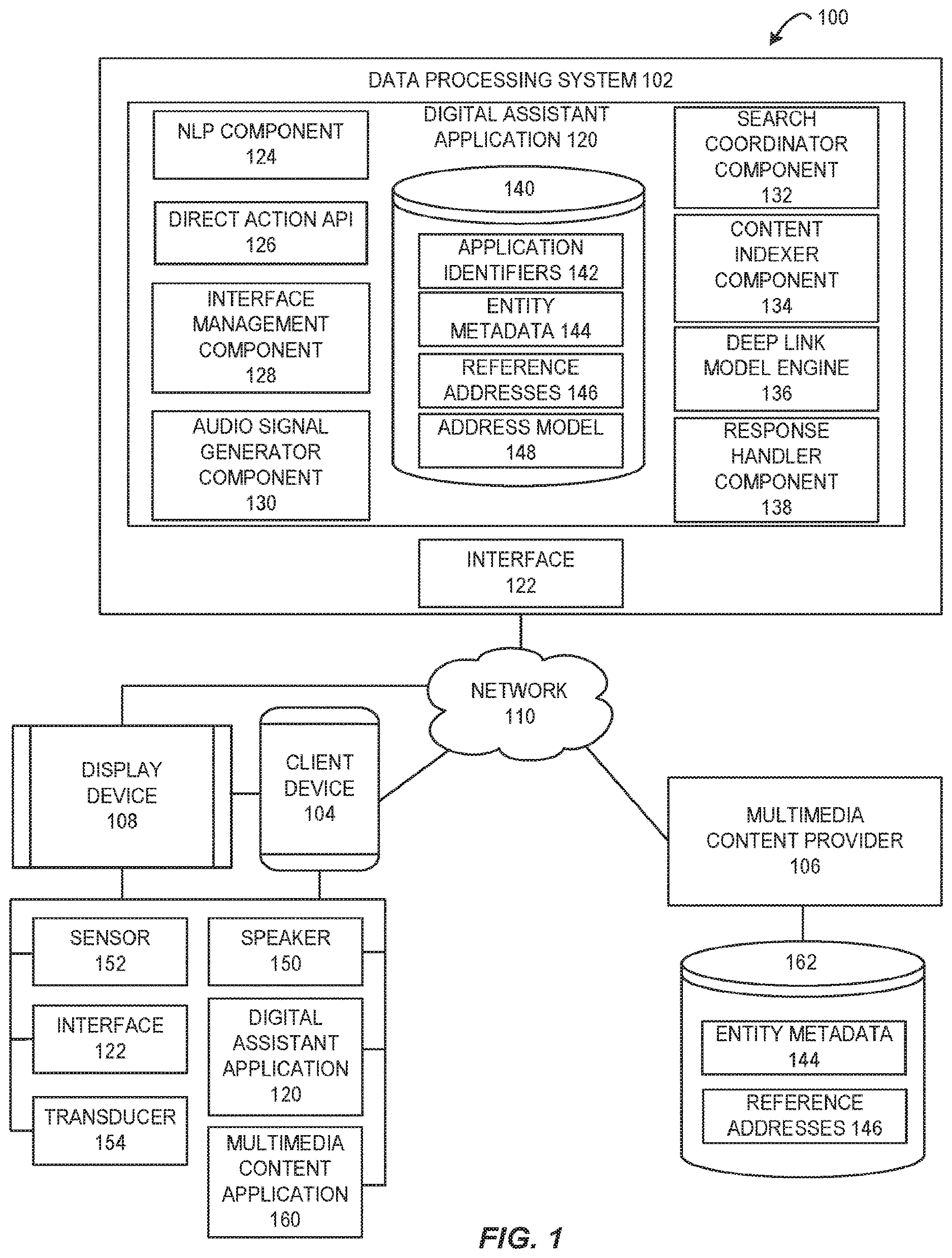 Patent US12613903 — Coordination of parallel processing of audio queries across multiple devices — Figure 1