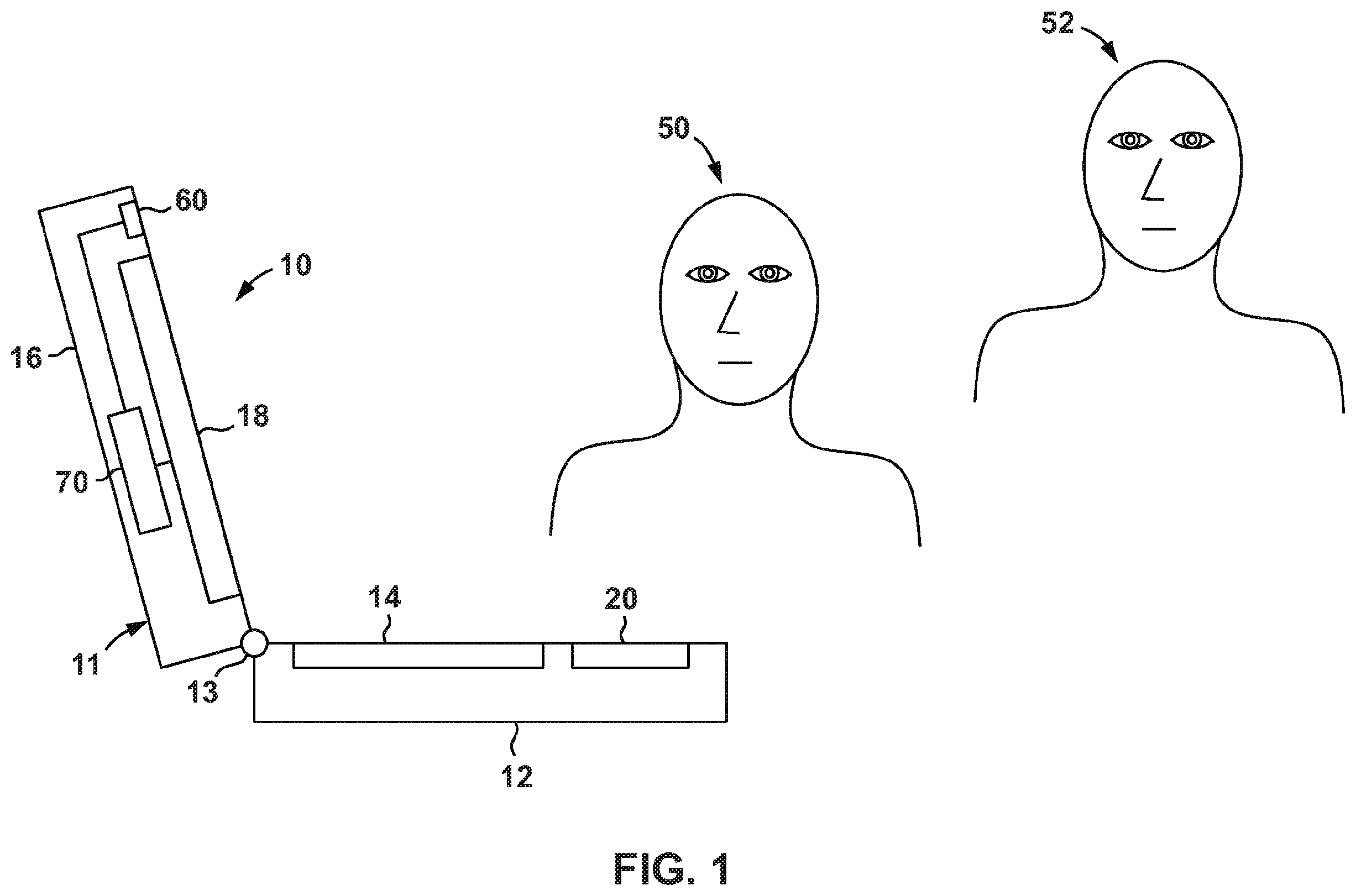Patent US12613946 Figure 1 – Viewer authorization for display panels