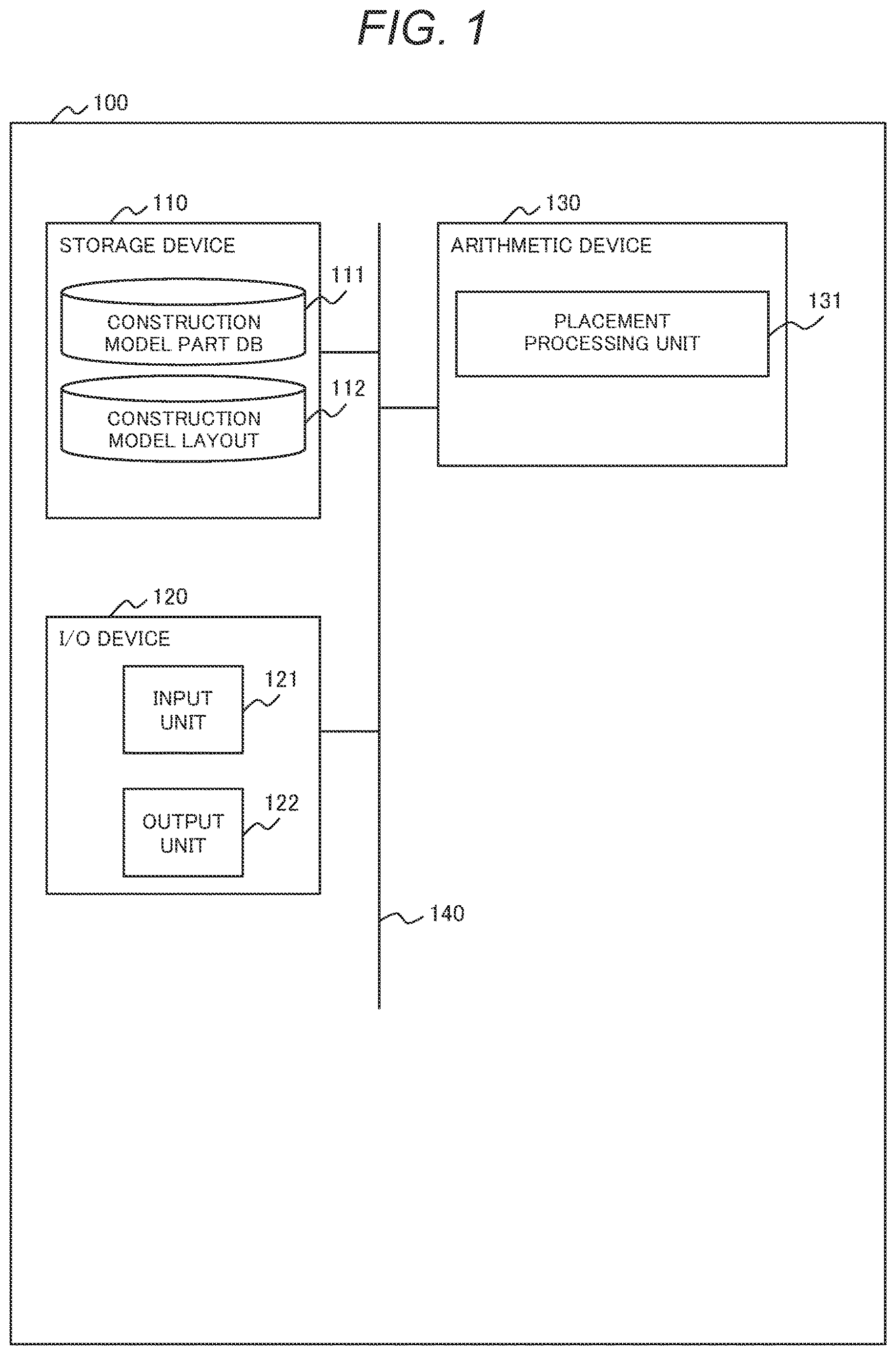 Patent US12614007 — Construction-model-creating device and construction-model-creating method — Figure 1