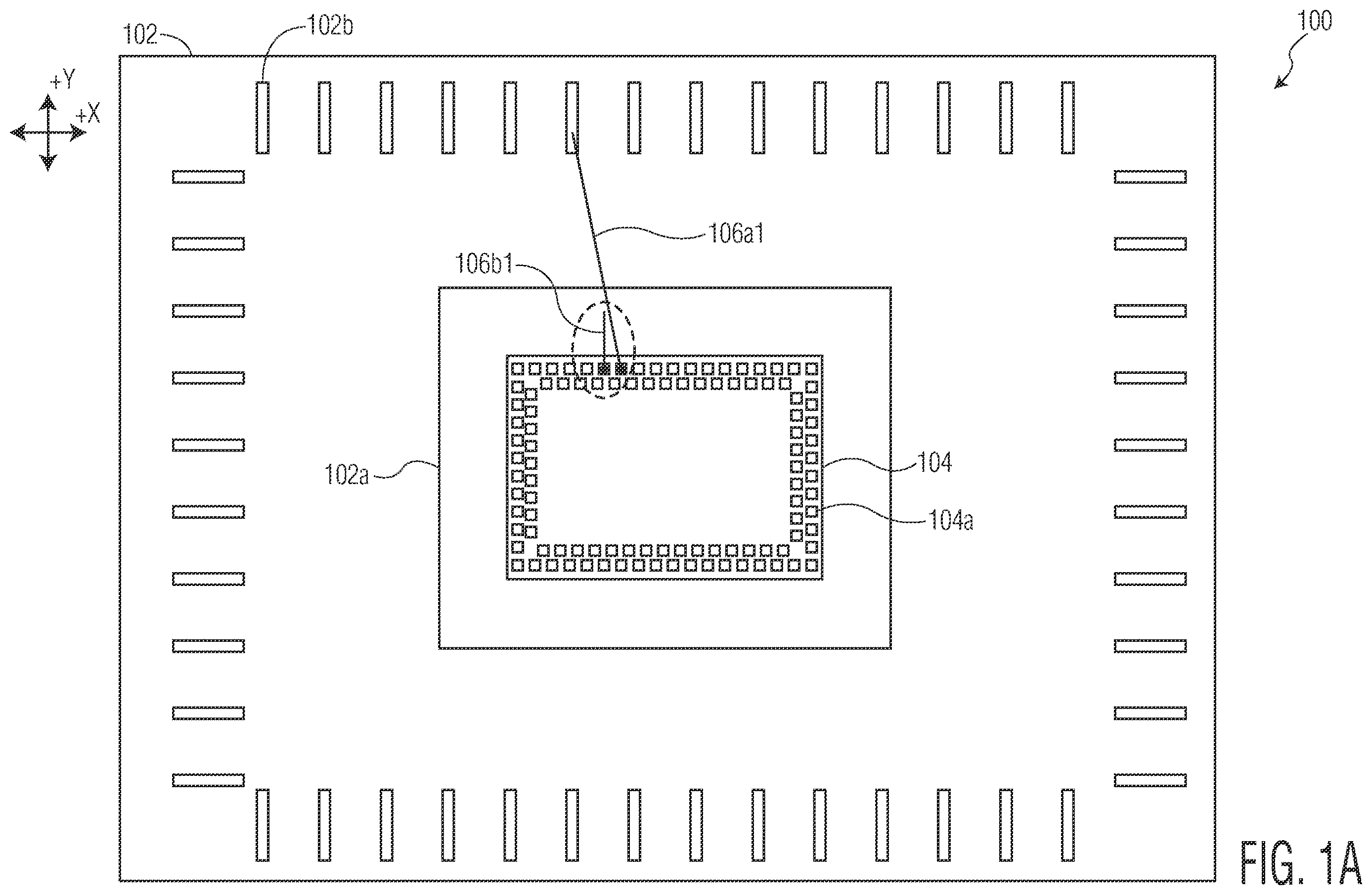 Patent US12614019 — Methods of determining an effect of electronic component placement accuracy on wire loops in a semiconductor package, and related methods — Figure 1