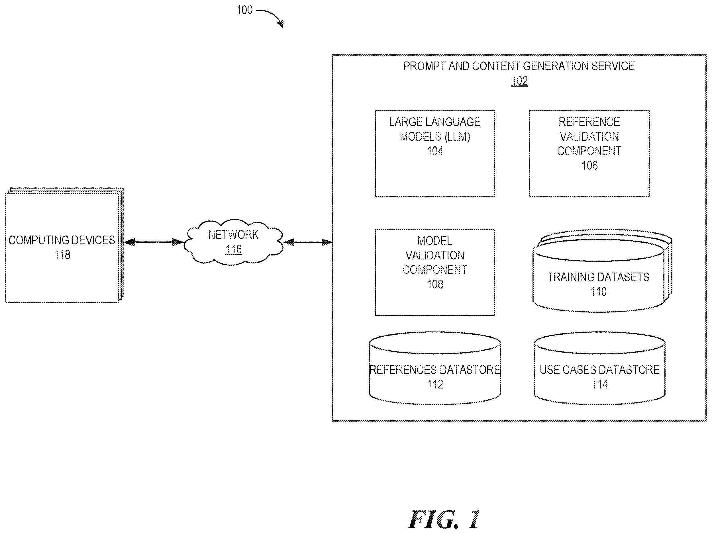 Patent US12614026 — Reference and training data validation for machine learning models — Figure 1