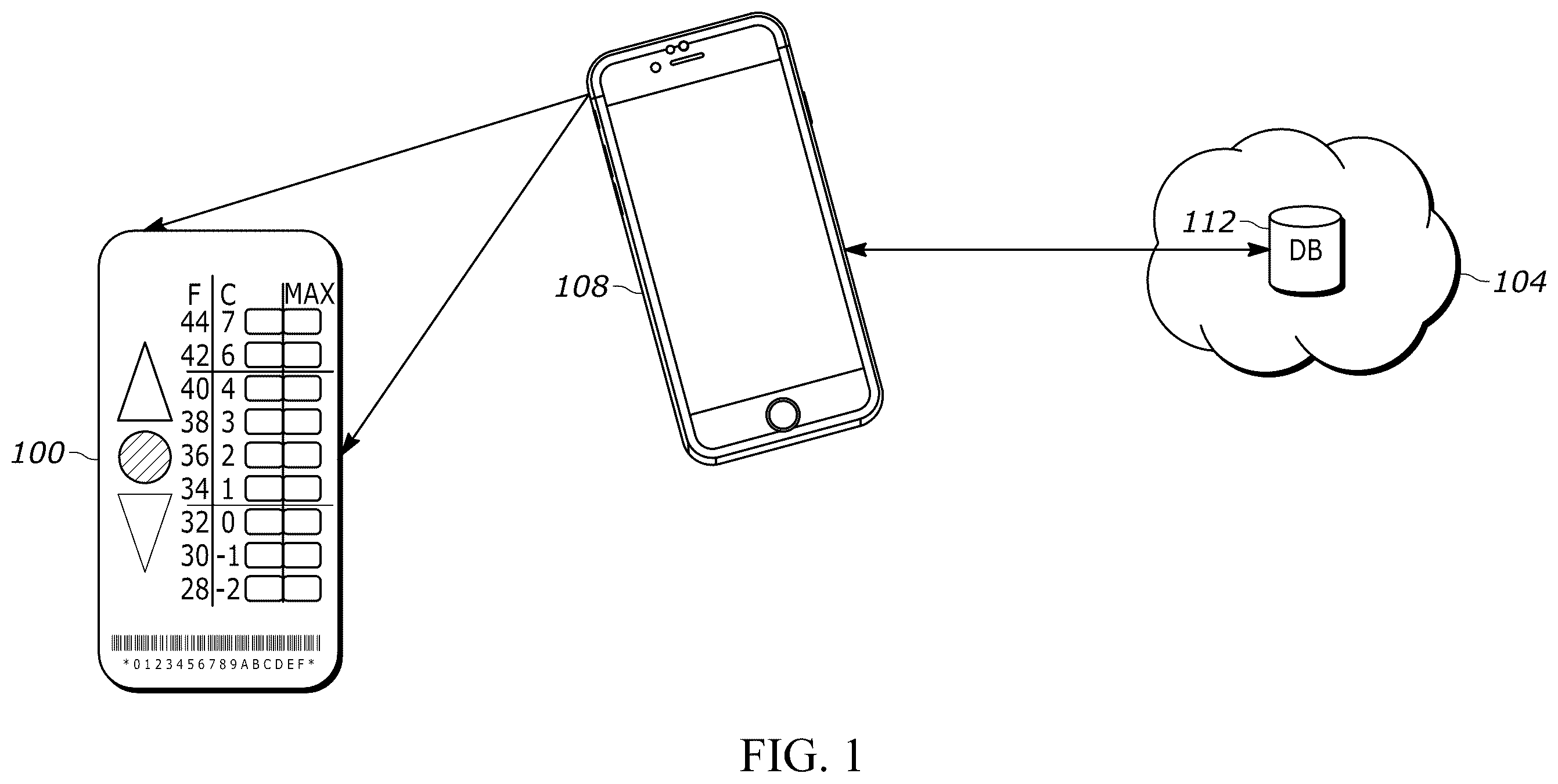 Patent US12614143 Figure 1 – Flexible time-temperature sensing label system