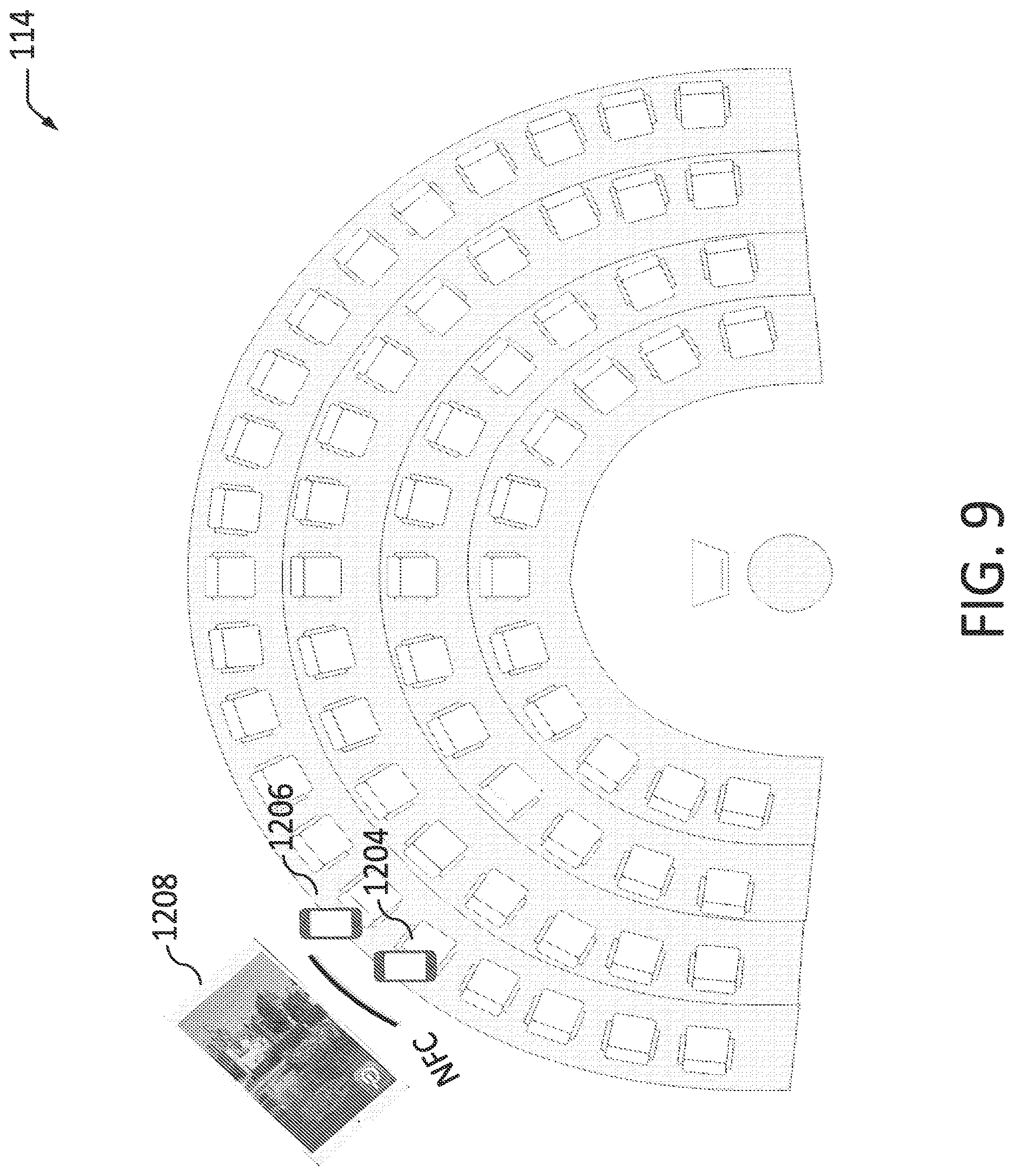 Patent US12614214 Figure 9 – Dynamic promotional layout management and distribution rules