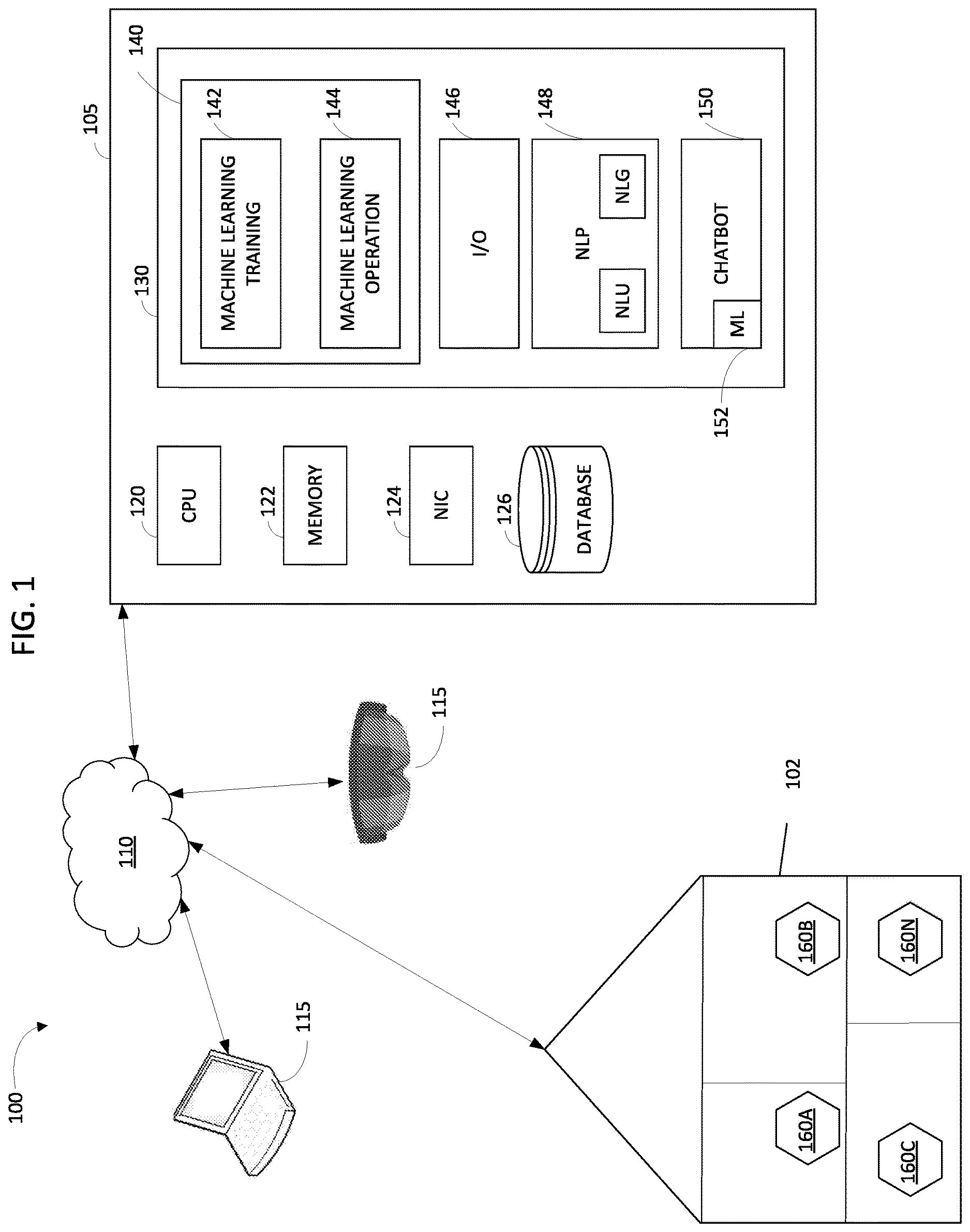 Patent US12614235 Figure 1 – Augmented reality system to provide recommendation to purchase a device that will improve home score