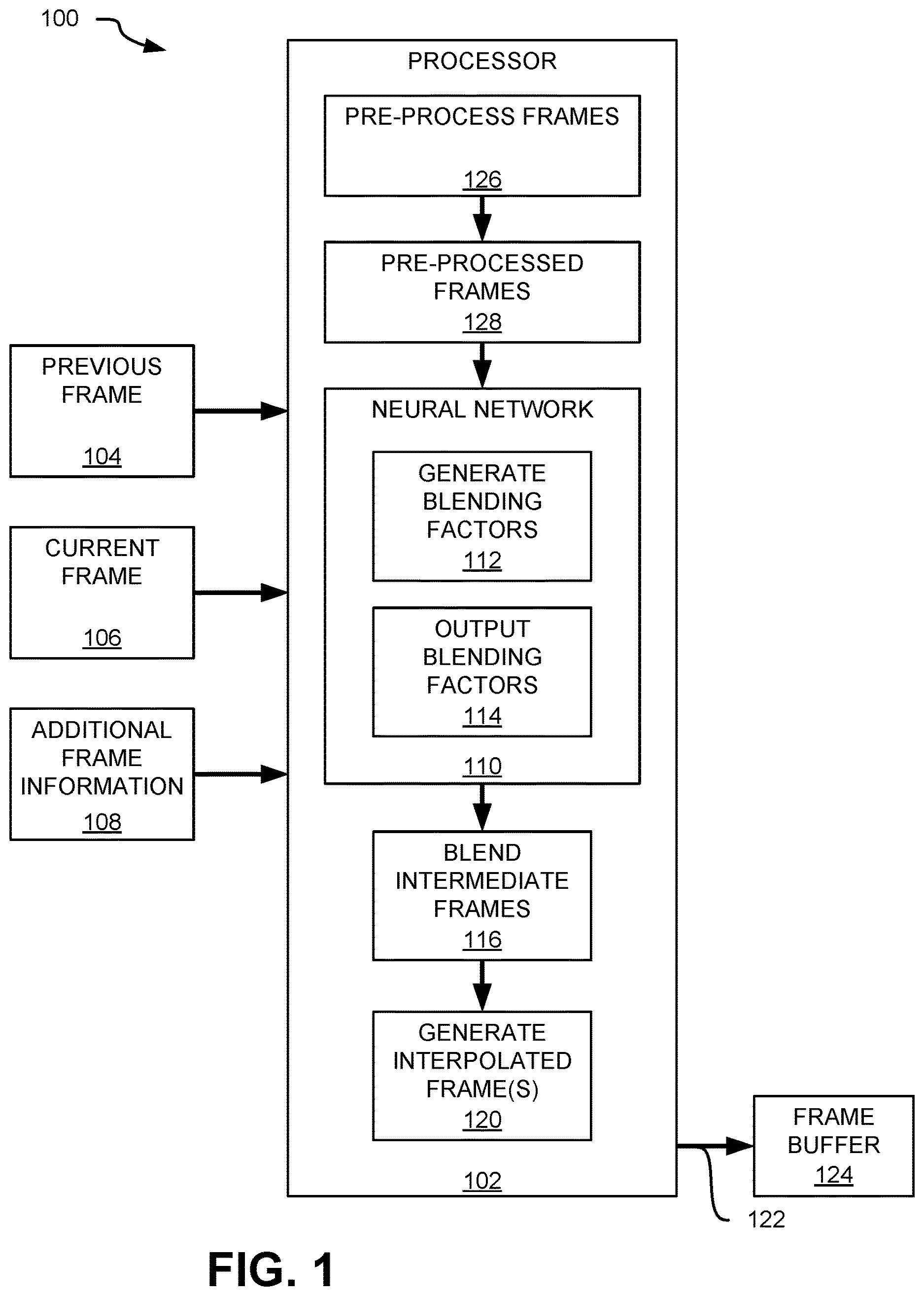 Patent US12614245 — Application programming interface to indicate frame size information — Figure 1
