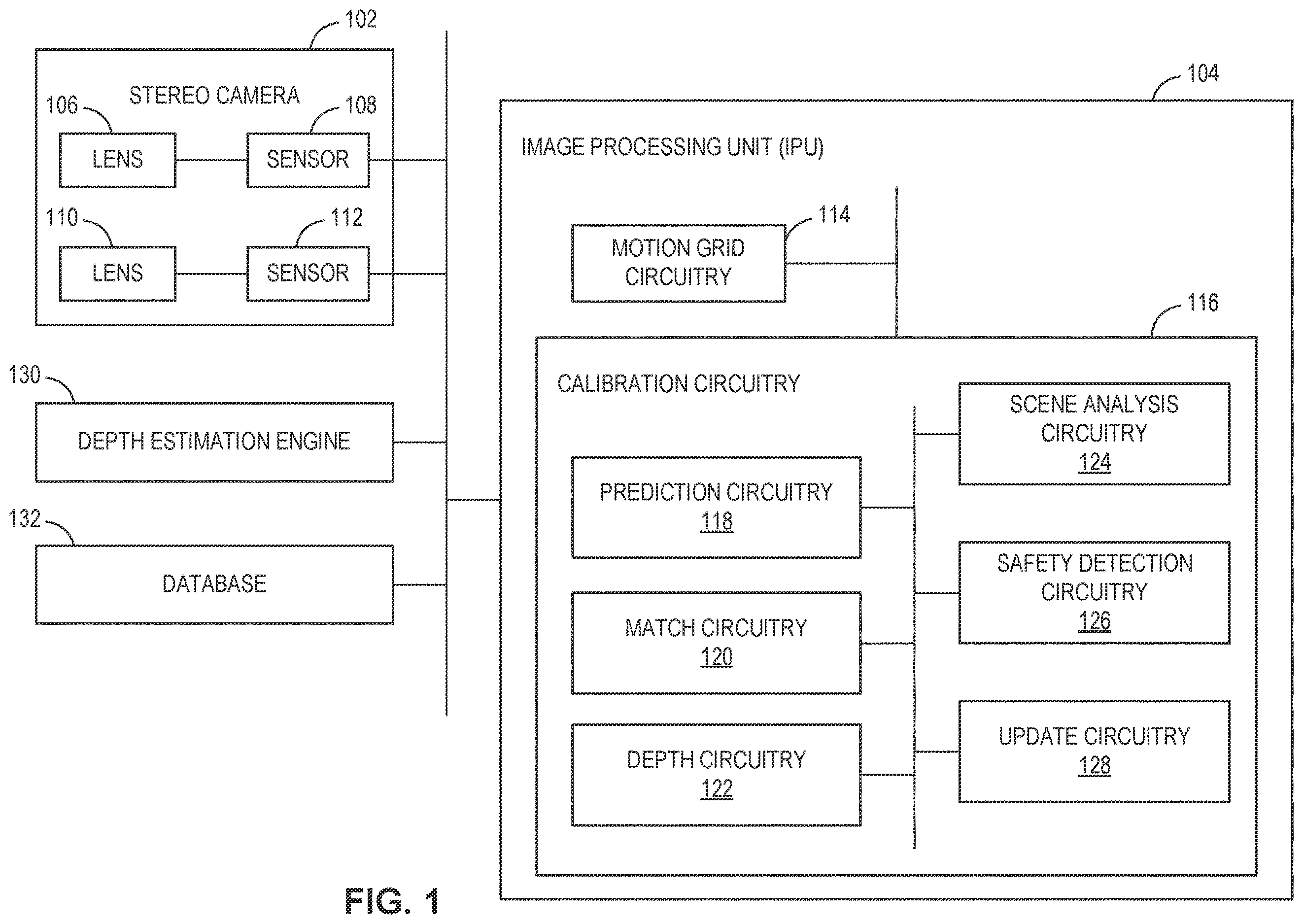 Patent US12614311 — Autonomous stereo camera calibration — Figure 1