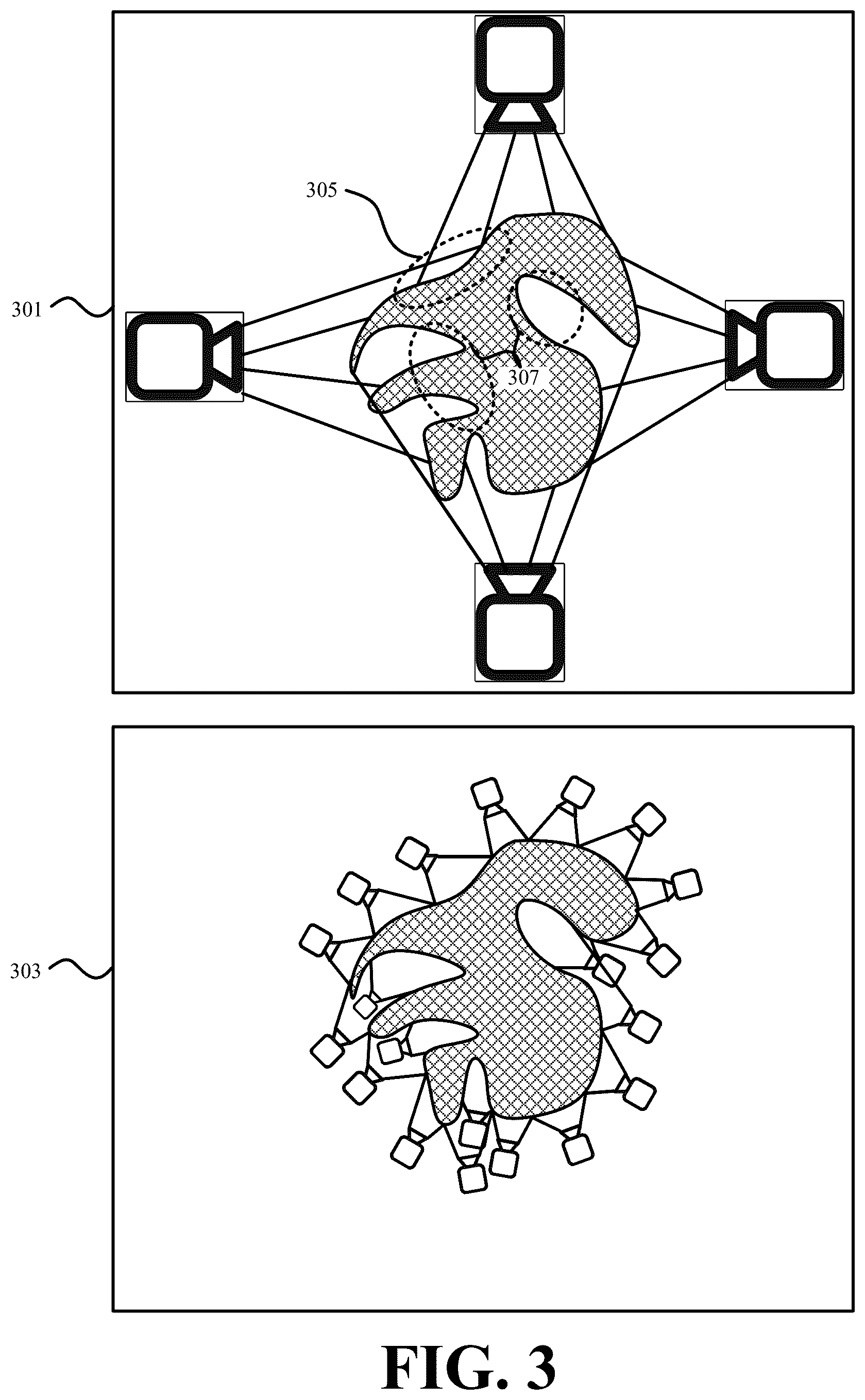 Patent US12614340 Figure 3 – Systems and methods for splatting based on a controlled sampling of a three-dimensional asset