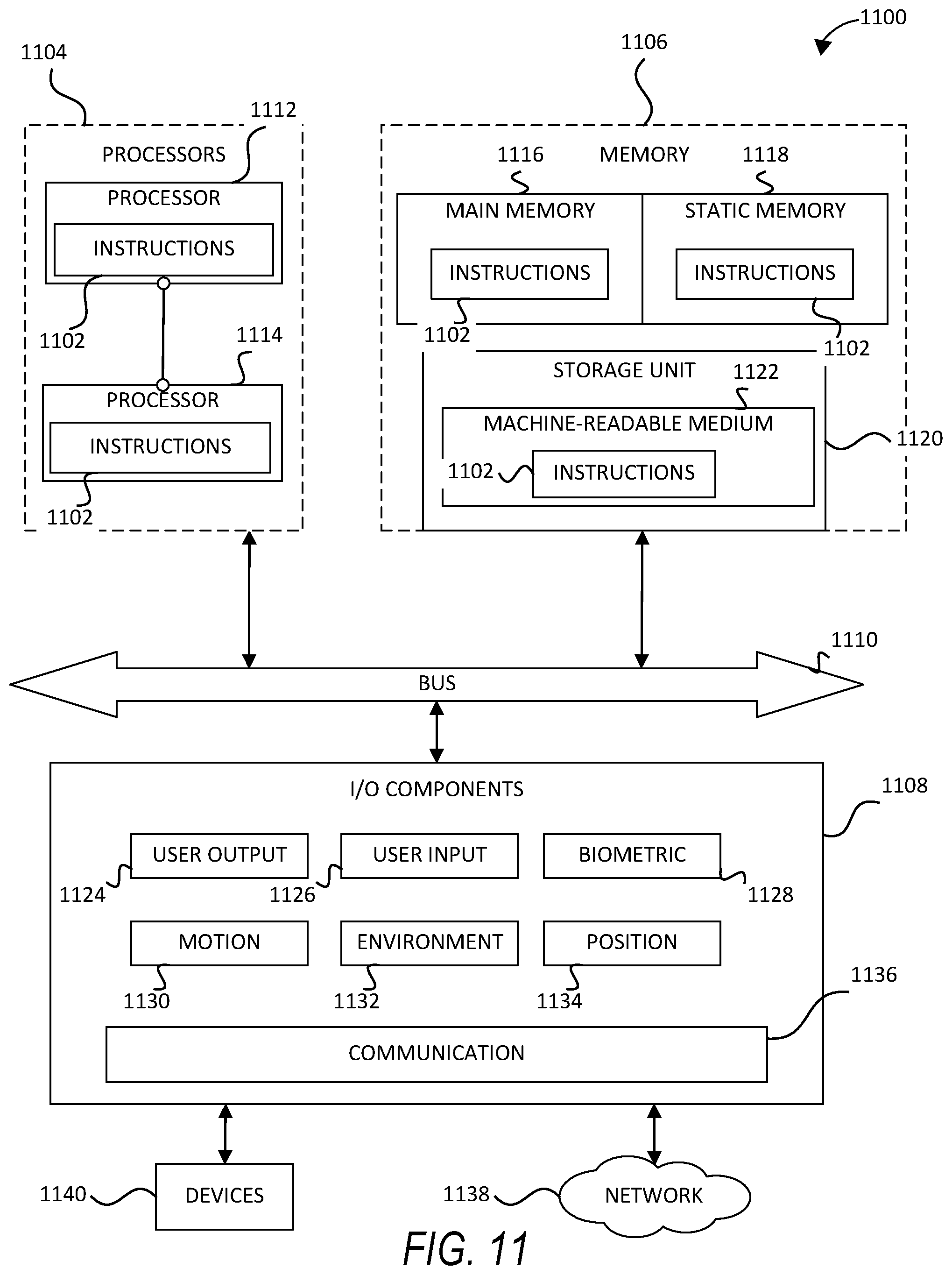 Patent US12614359 Figure 11 – Stationary extended reality device