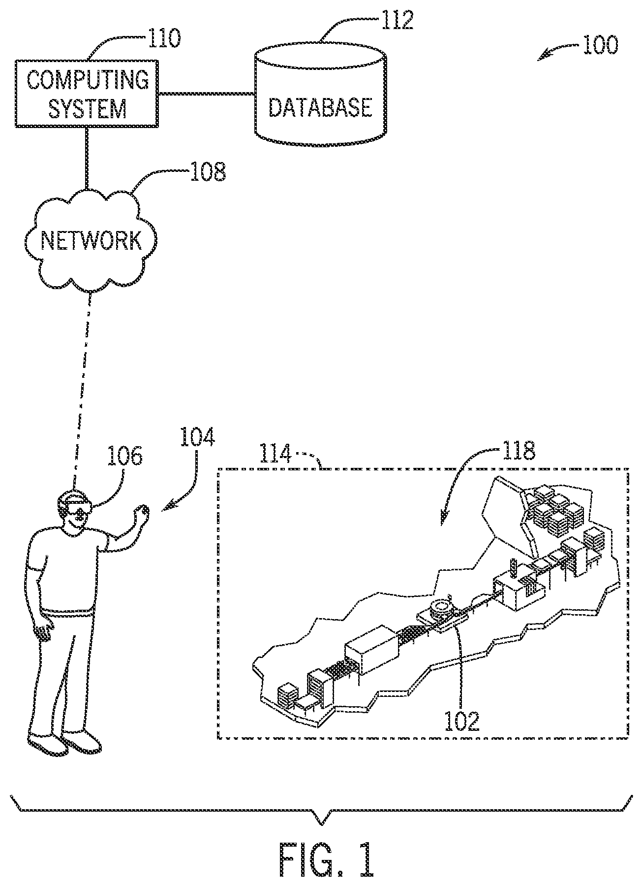 Patent US12614363 Figure 1 – Systems and methods for adjusting a user position in virtual reality