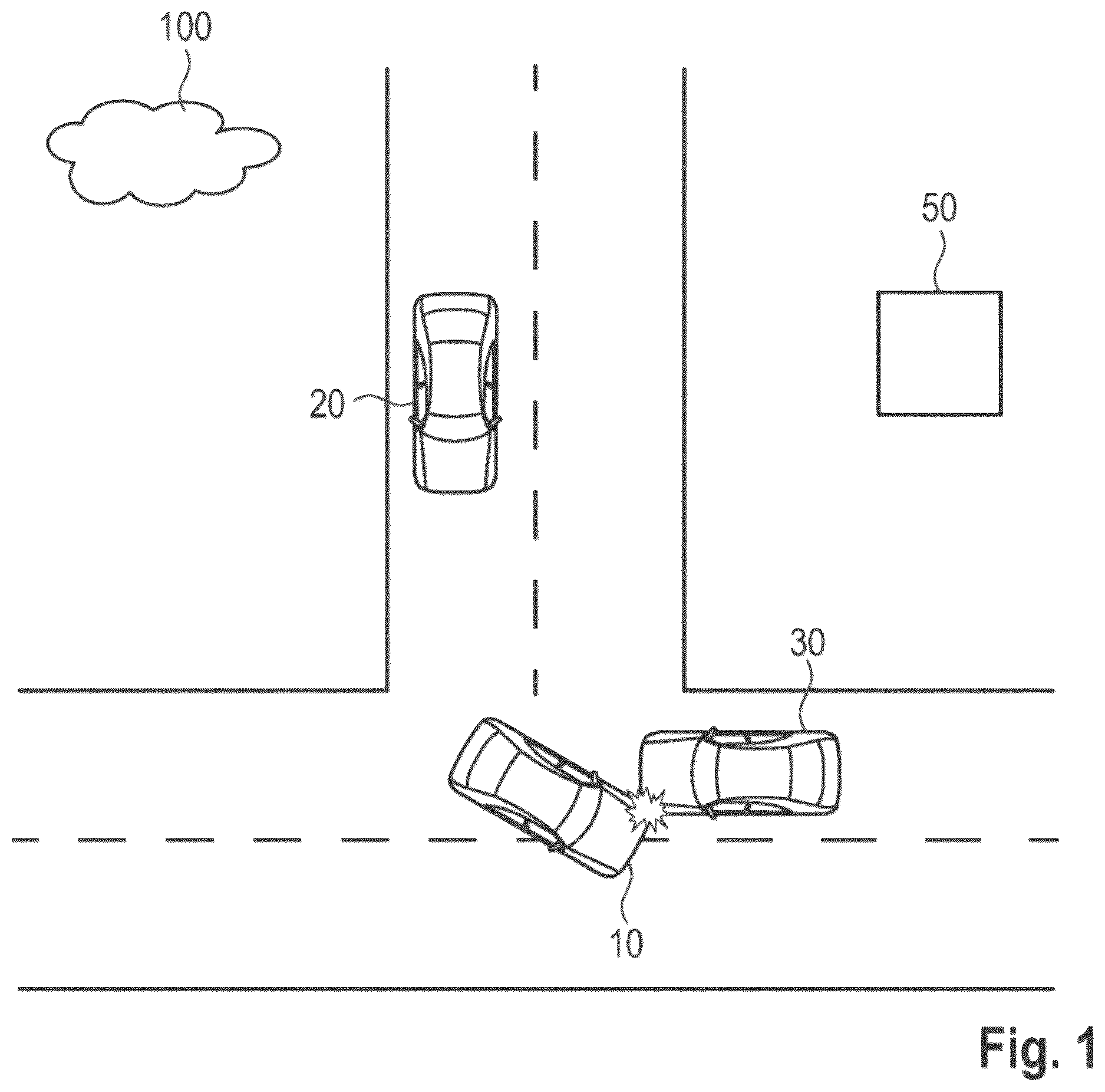 Patent US12614415 — Method for storing and evaluating status information recorded within a V2X network — Figure 1