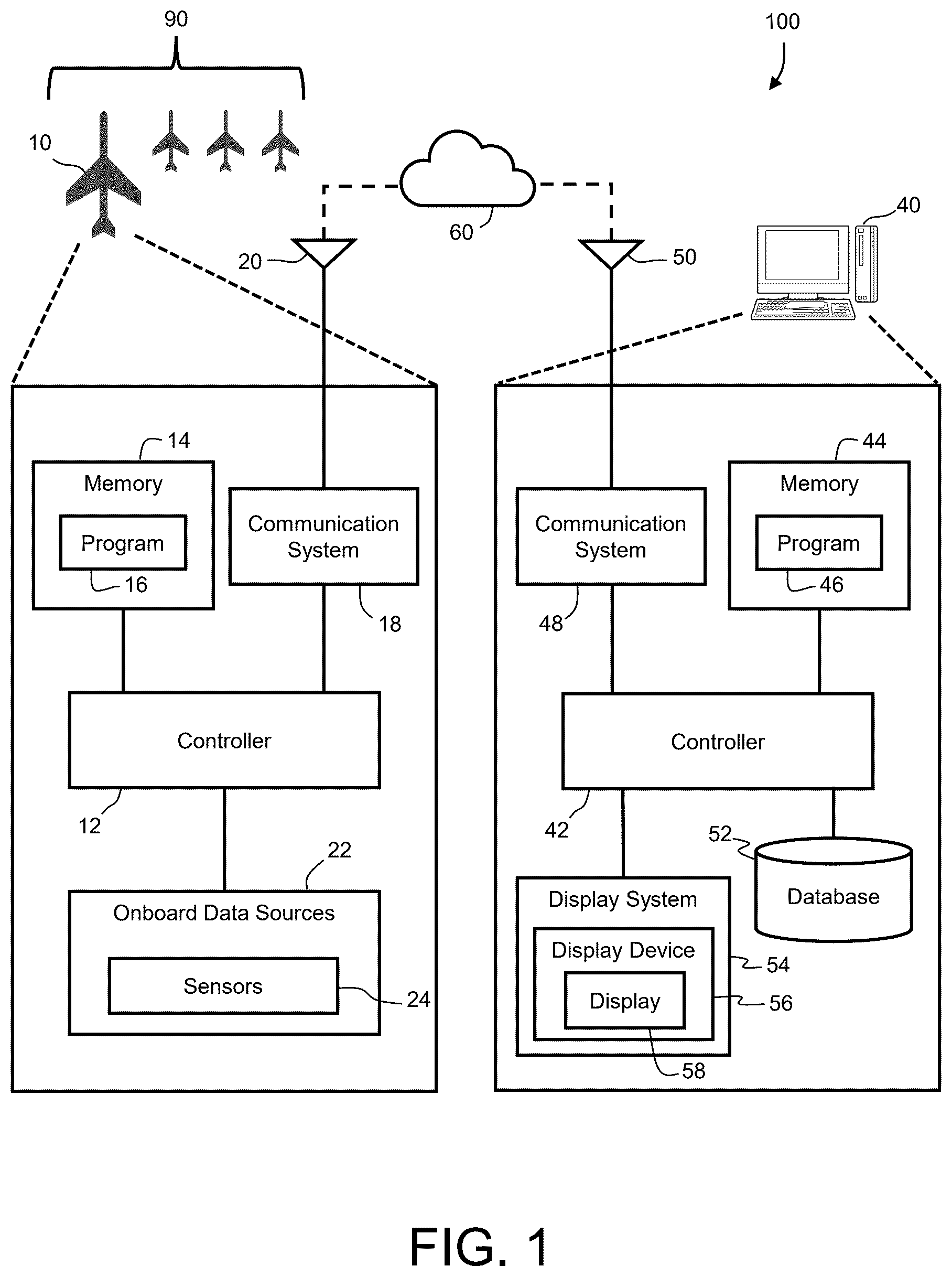 Patent US12614417 — Systems and methods for monitoring aircraft emissions — Figure 1