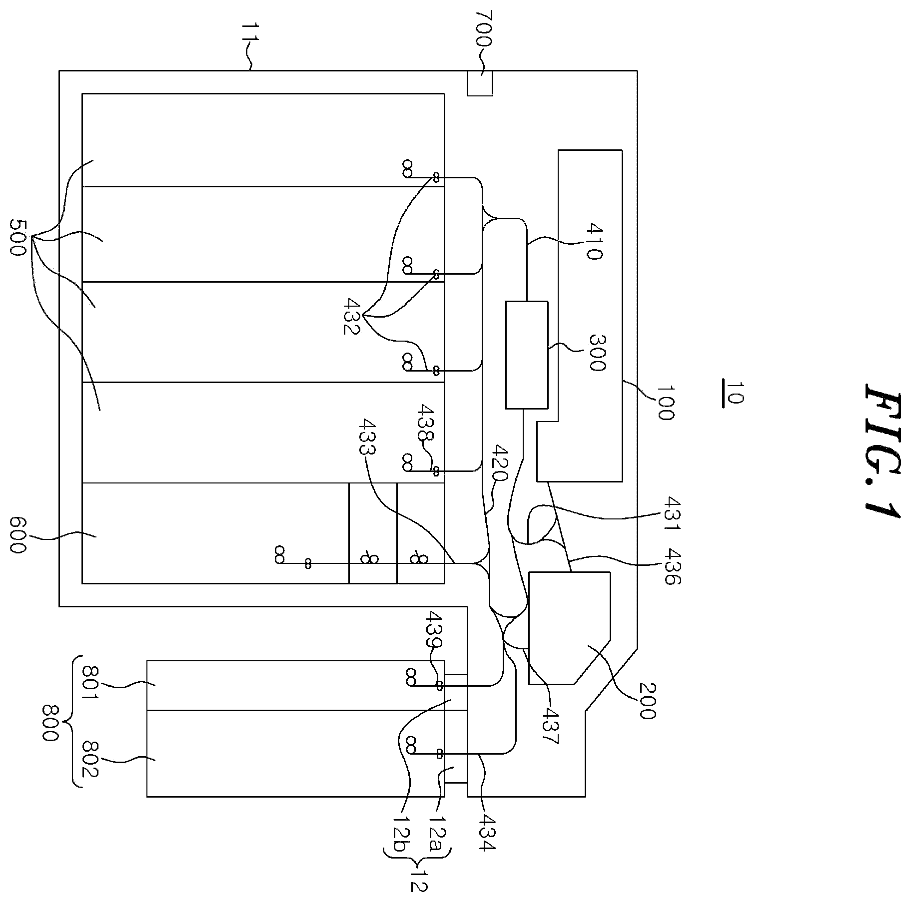 Patent US12614424 Figure 1 – Medium storage device and method of controlling the medium storage device