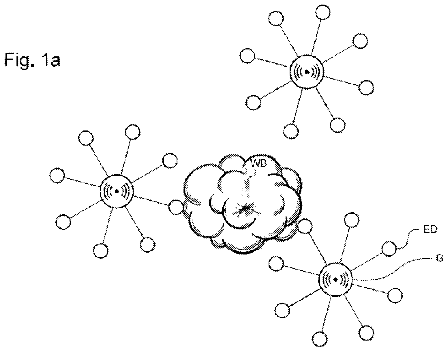Patent US12614436 Figure 1 – LoRaWAN mesh gateway network and method for locating a forest fire
