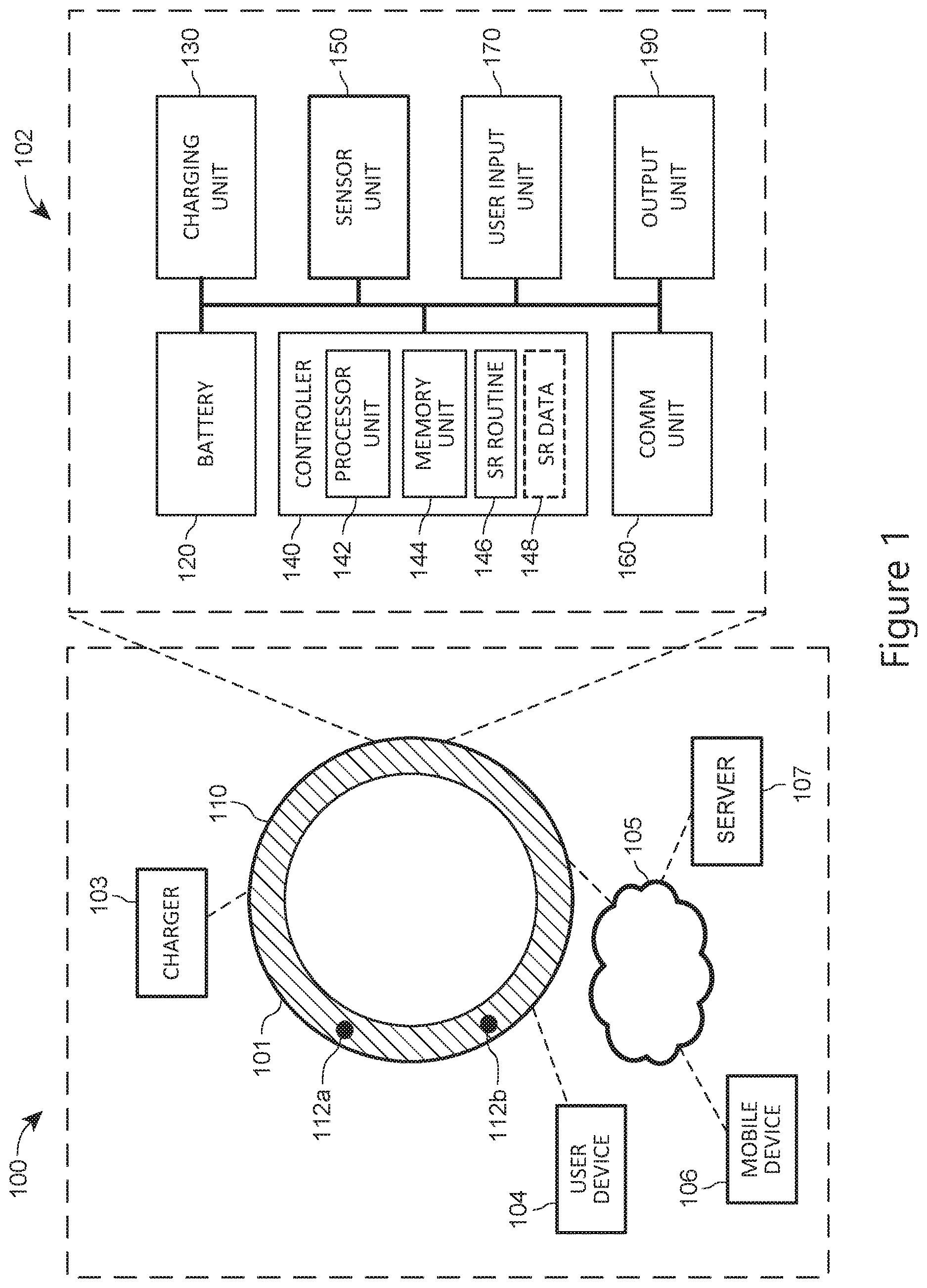 Patent US12614451 — Light emitting diodes and diode arrays for smart ring visual output — Figure 1