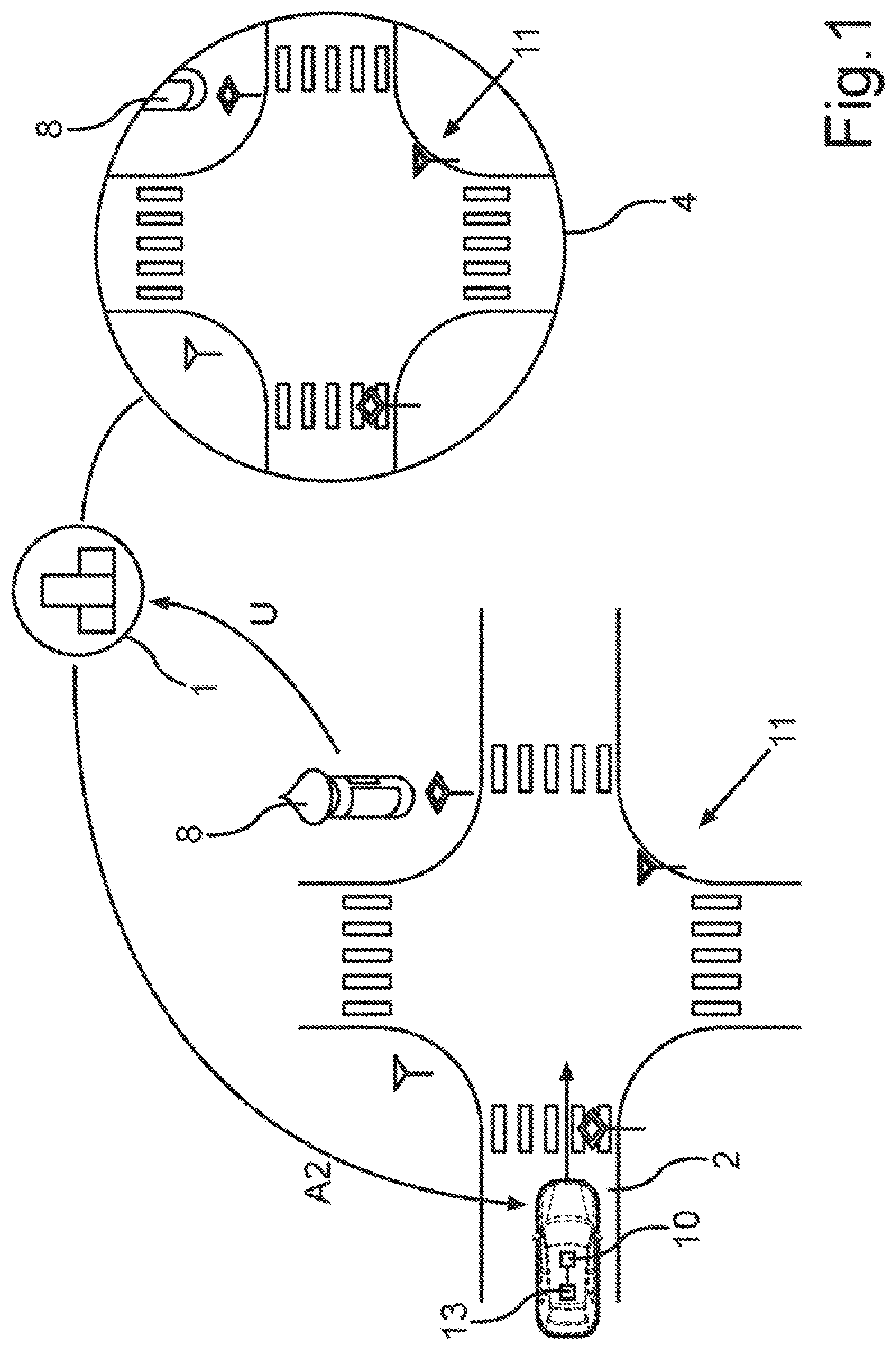 Patent US12614455 — Method for coordinating road users via a server device, and server device and a control circuit for carrying out the method — Figure 1