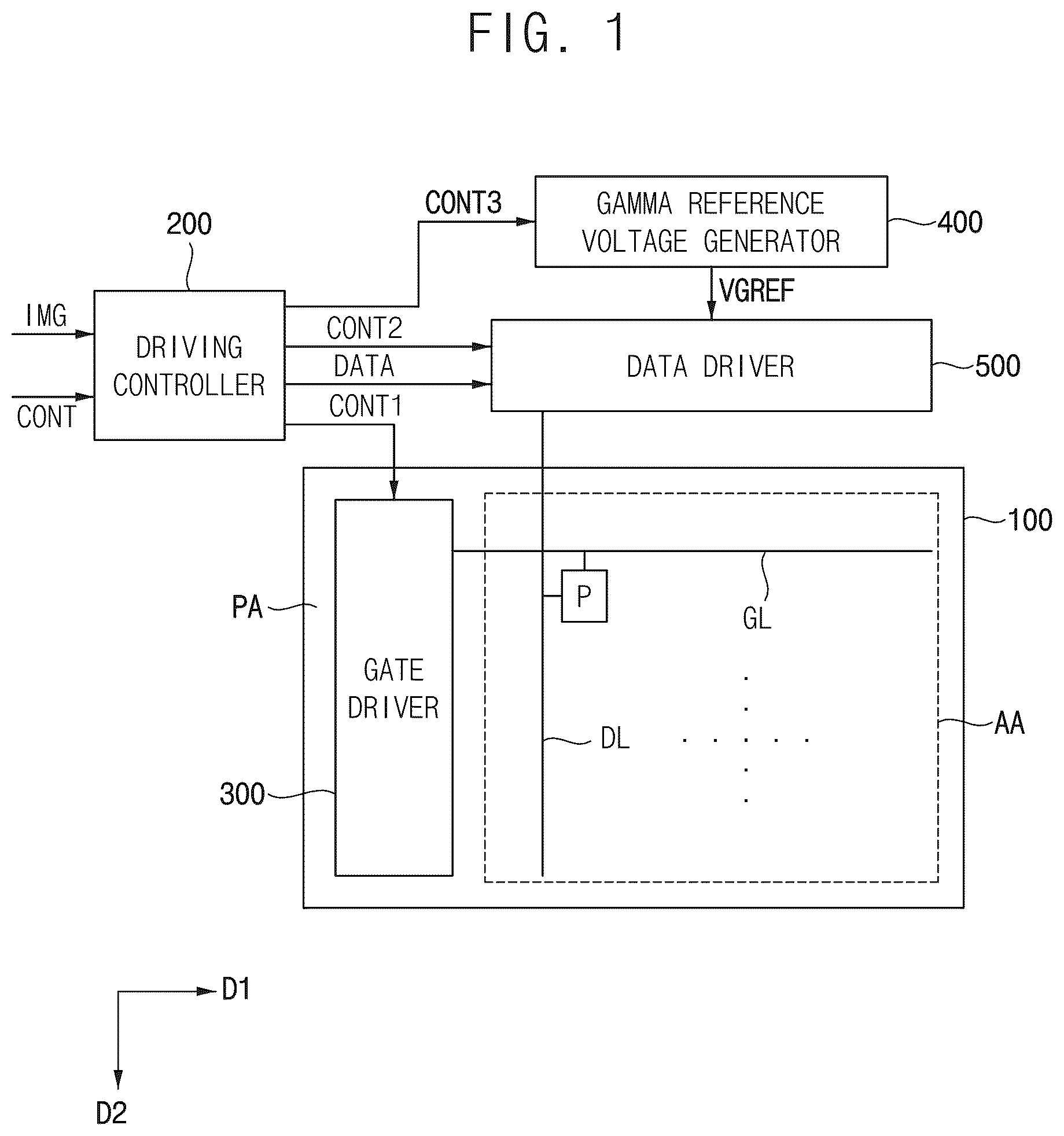 Patent US12614492 Figure 1 – Display apparatus and method of driving display panel using the same
