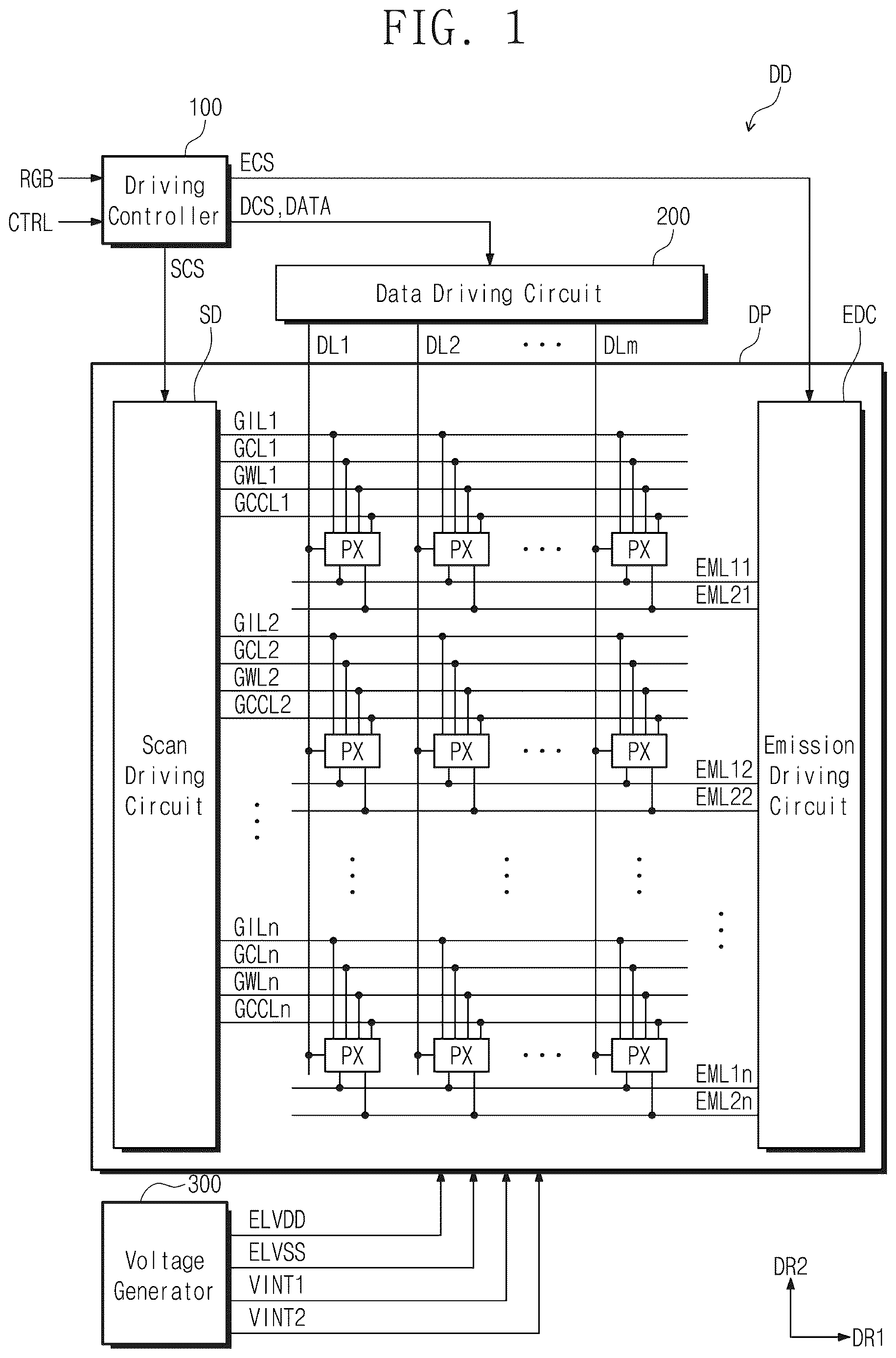 Patent US12614506 — Pixel and display device — Figure 1
