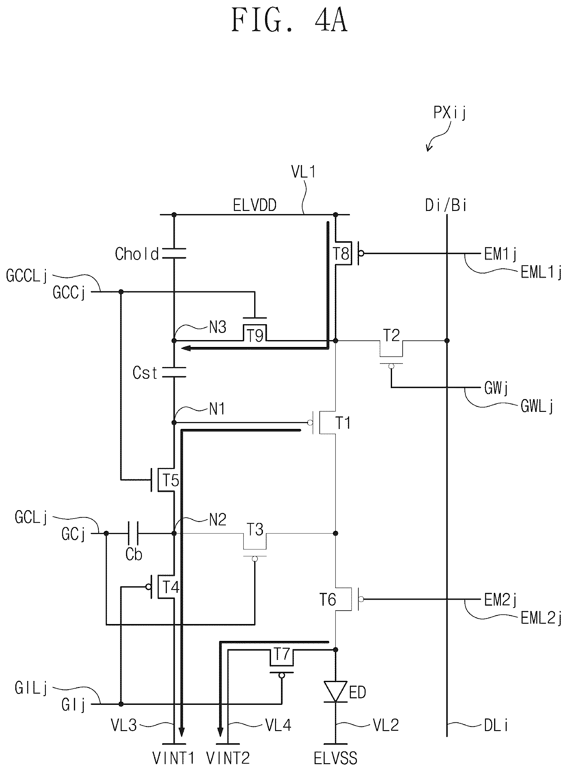 Patent US12614506 Figure 4 – Pixel and display device