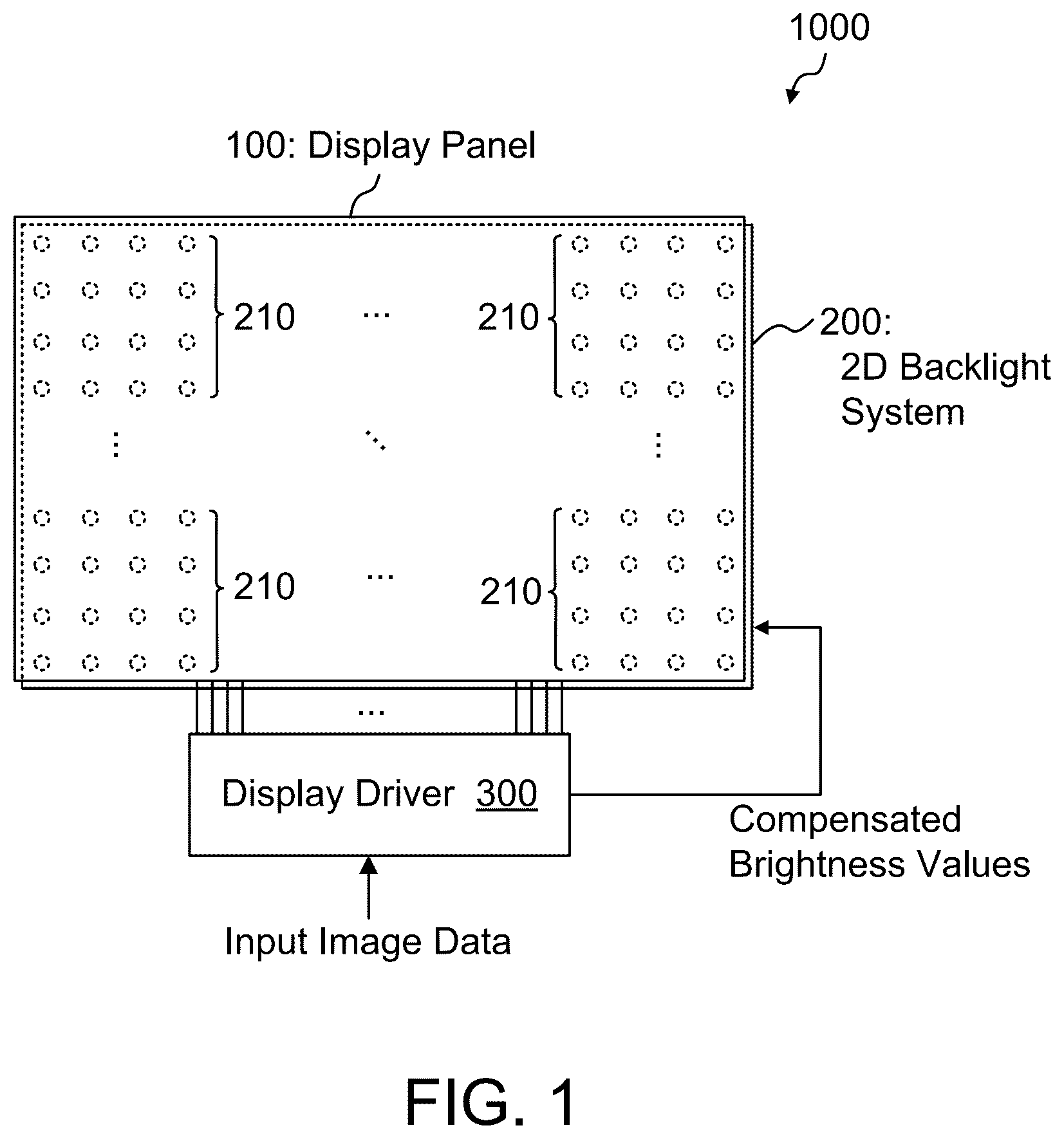 Patent US12614525 — Demura tuning for 2D backlight systems — Figure 1