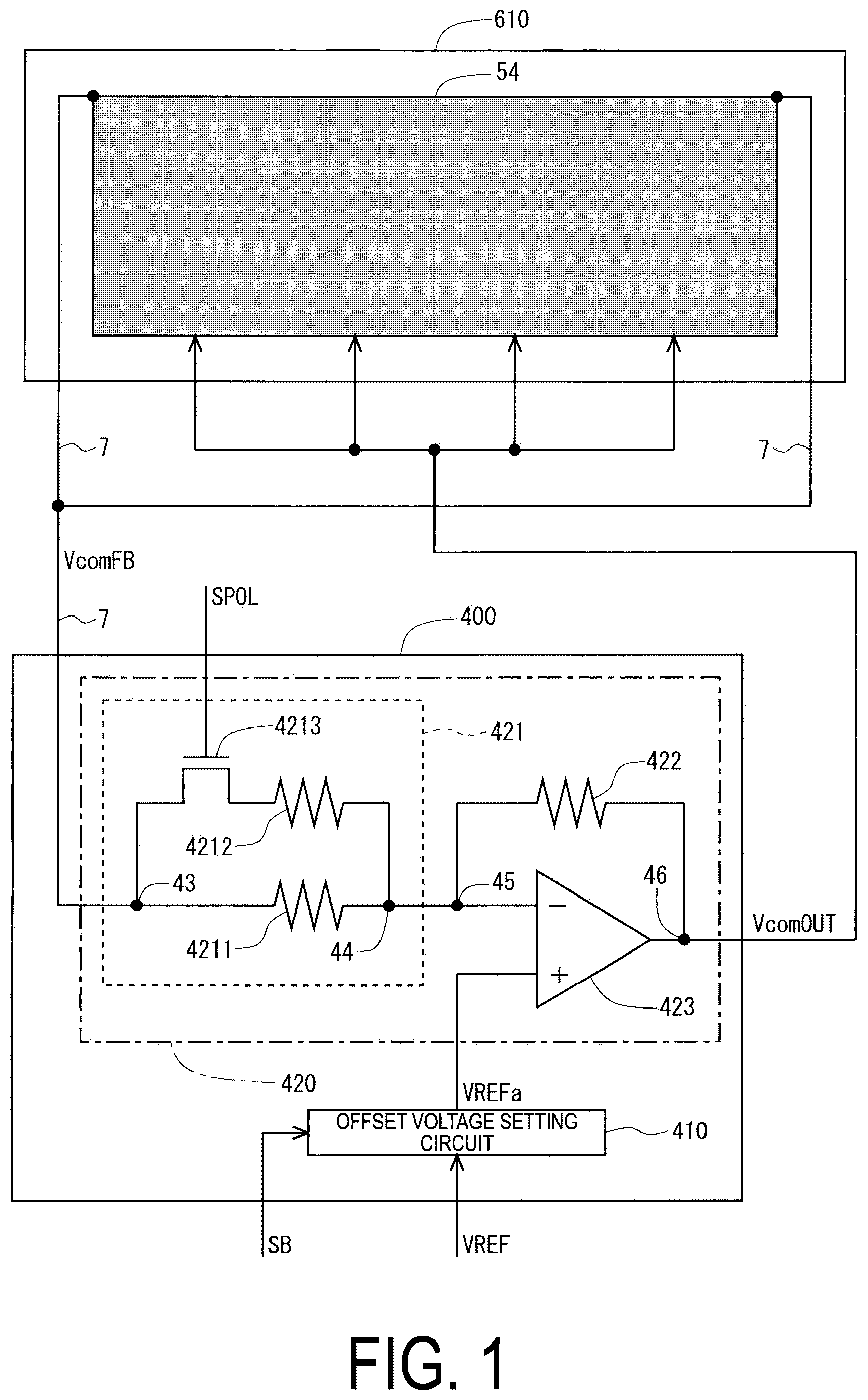 Patent US12614529 — Liquid crystal display (LCD) device capable of performing switching between polarity inversion driving methods without causing deterioration in display quality and driving method for he same — Figure 1