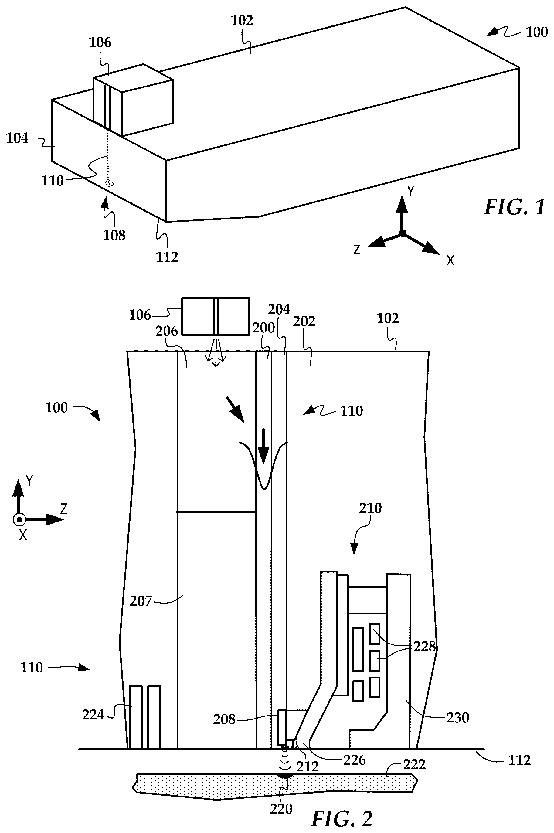 Patent US12614561 — Energy-assisted recording near-field transducer with inlay to improve coupling efficiency — Figure 1