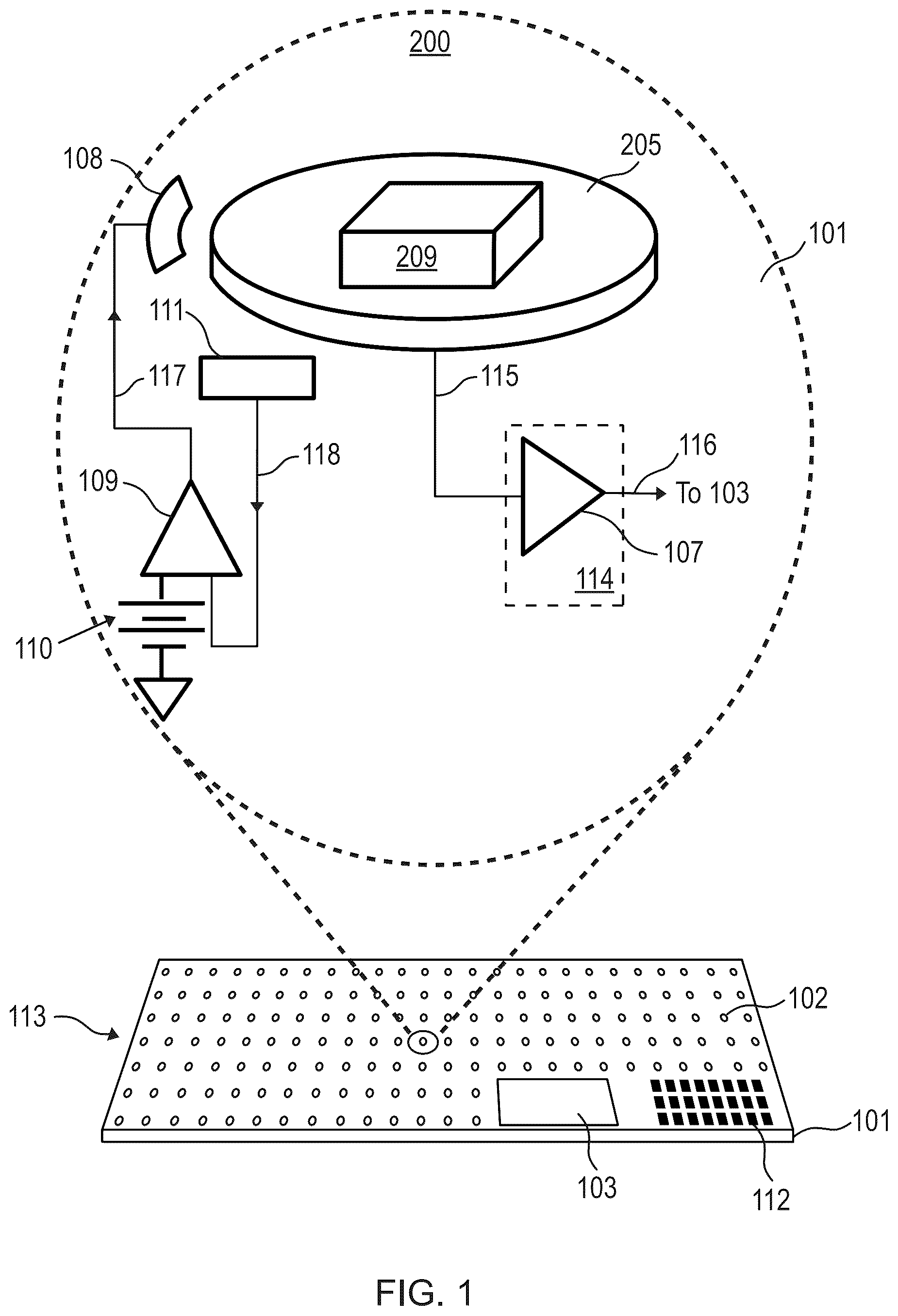 Patent US12614610 — Agile nucleic acid sensor and measuring a biomarker — Figure 1