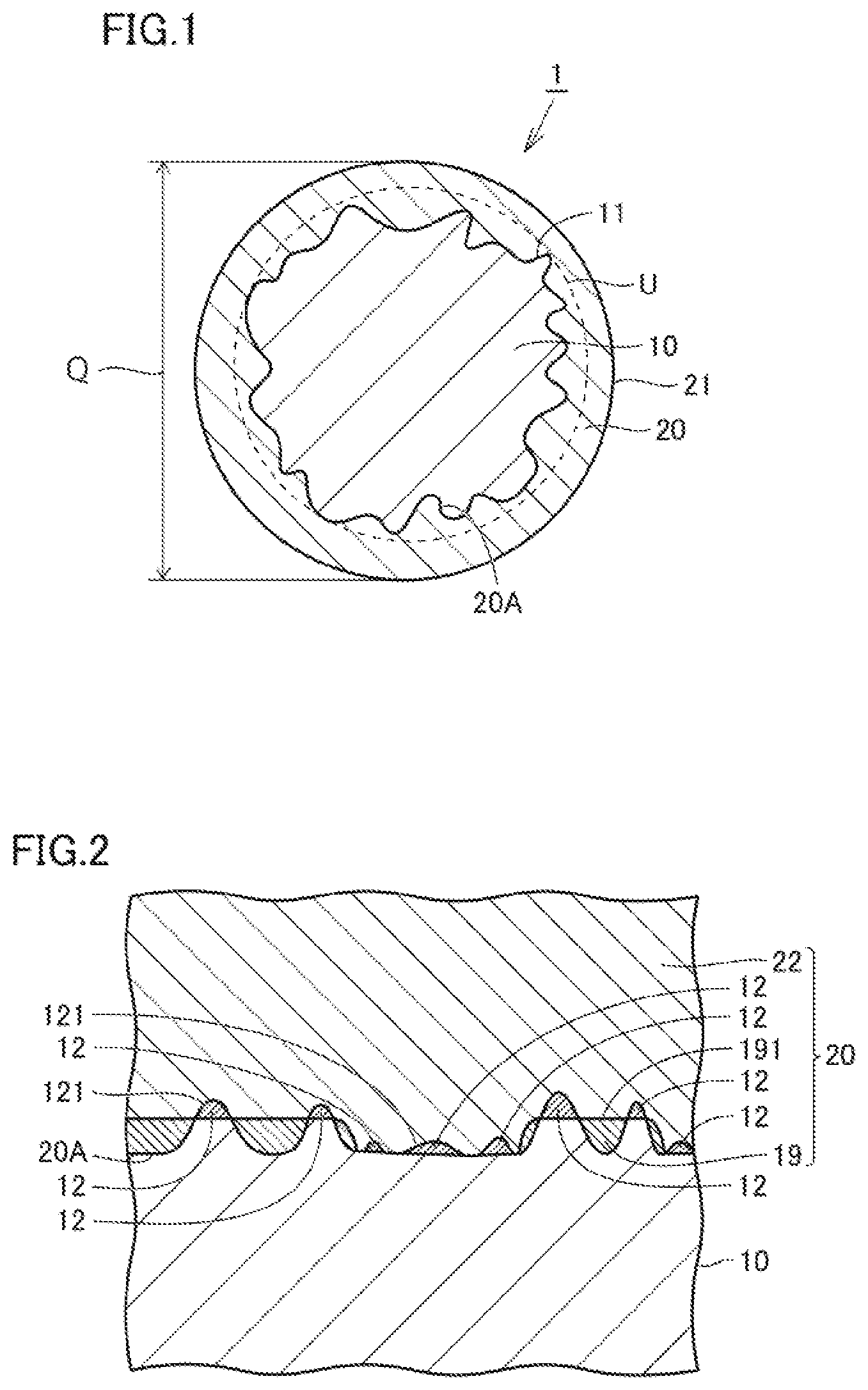 Patent US12614646 — Copper-coated steel wire, stranded wire, insulated electric wire, and cable — Figure 1
