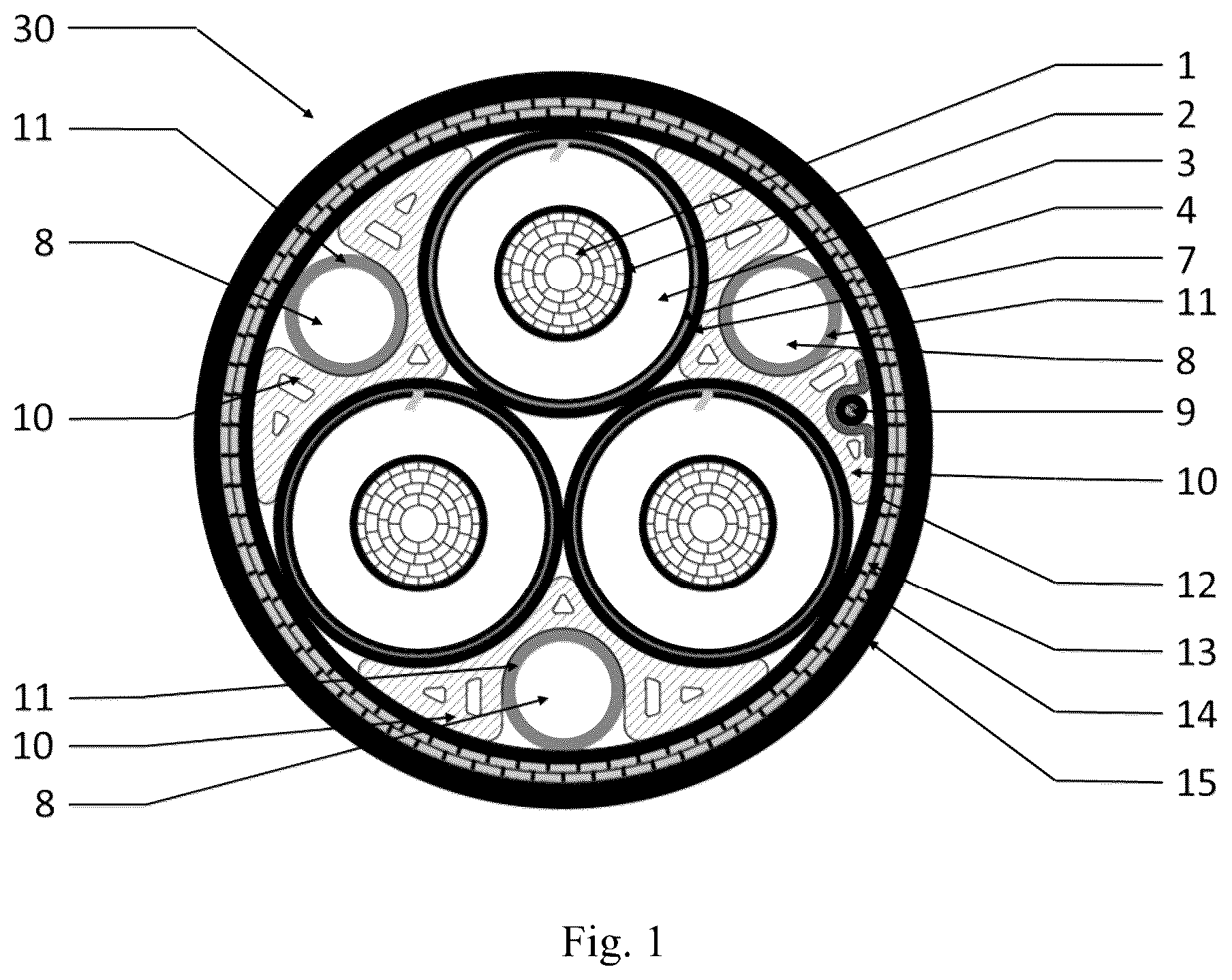 Patent US12614649 — Internal cooling of power cables and power umbilicals — Figure 1