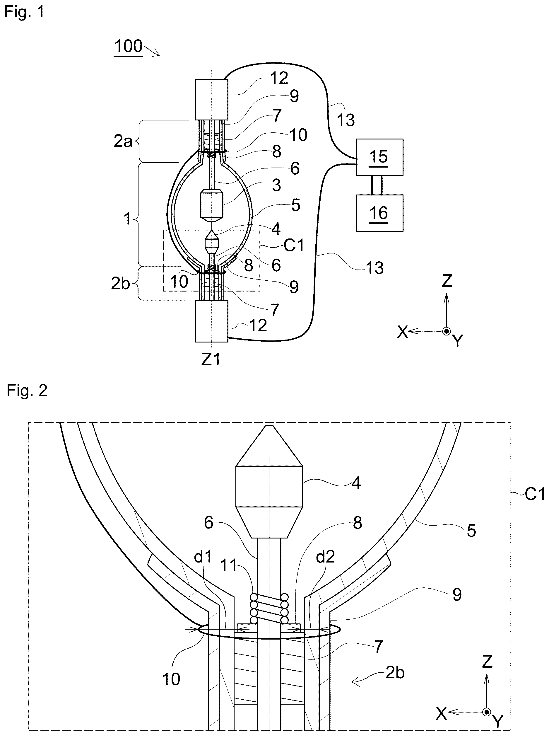 Patent US12614710 — Discharge lamp — Figure 1