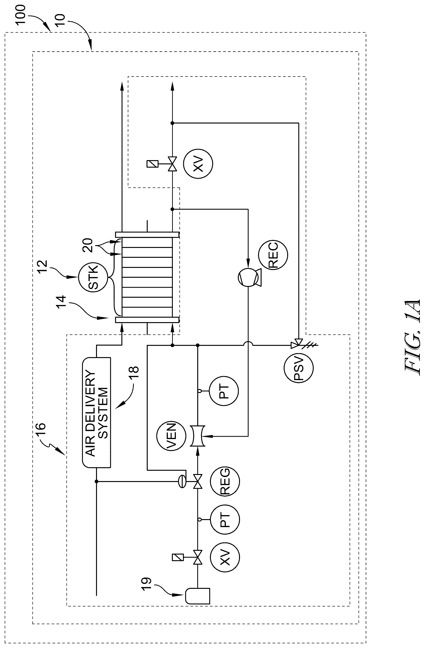 Patent US12614742 Figure 1 – Purge systems and methods in a fuel cell system