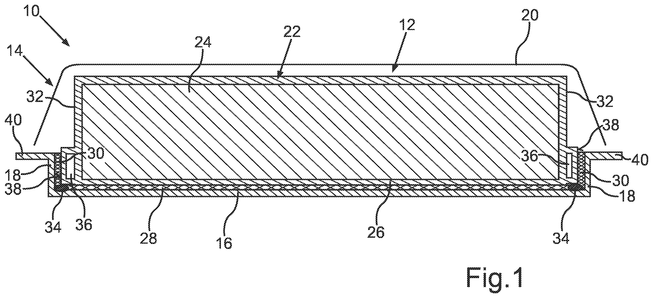 Patent US12614774 — Battery arrangement for a motor vehicle — Figure 1