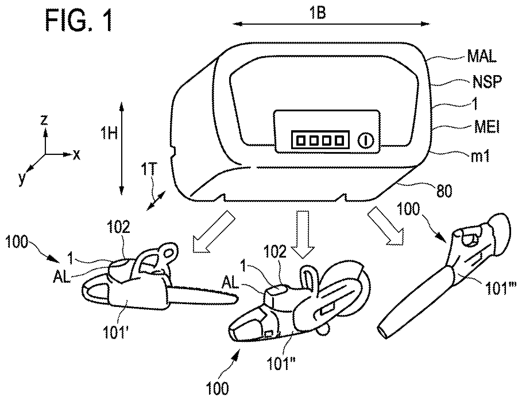 Patent US12614775 — Battery pack, treatment system and method for the production of a battery pack — Figure 1