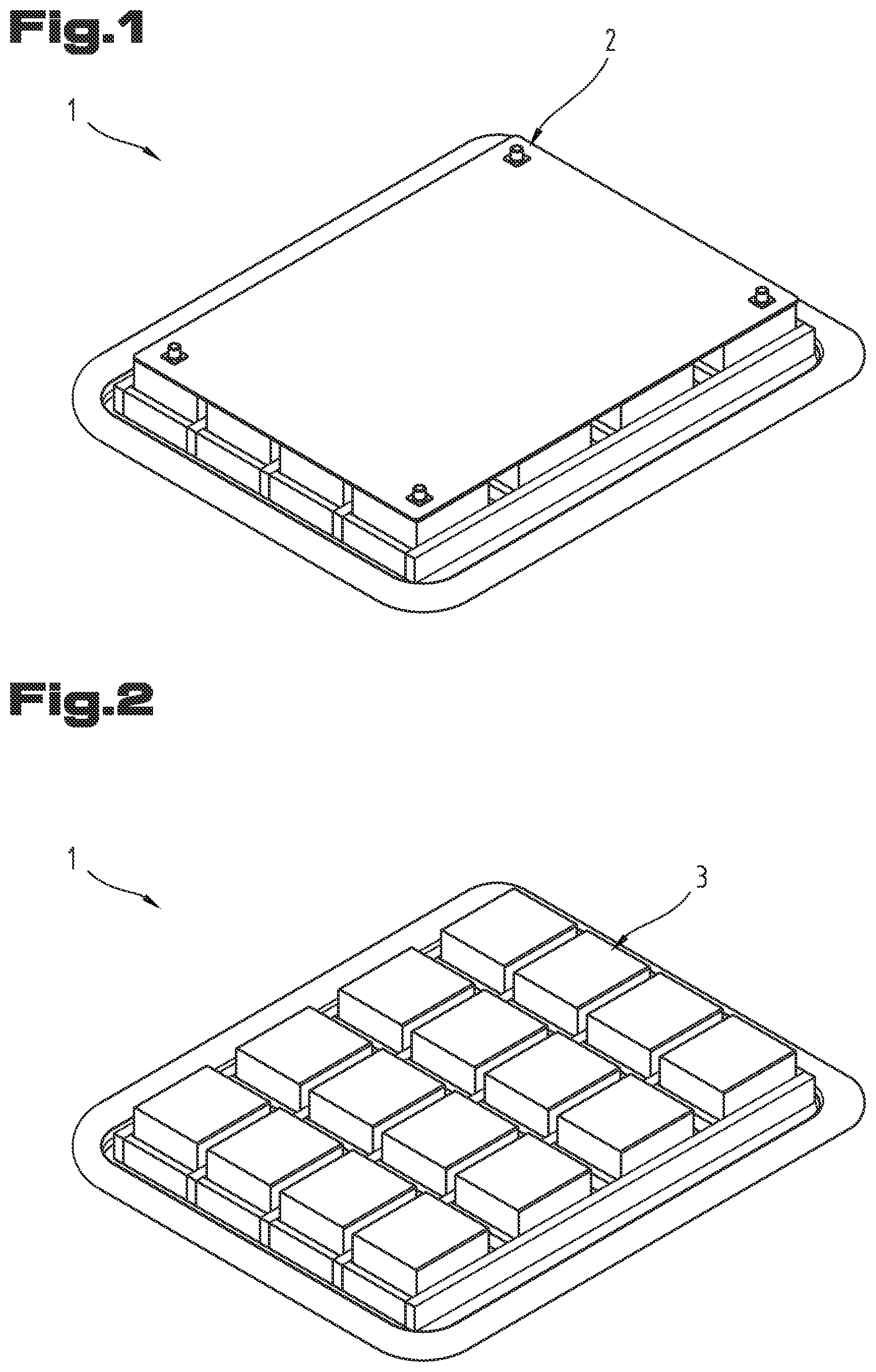 Patent US12614784 Figure 1 – Cooling device for a rechargeable battery
