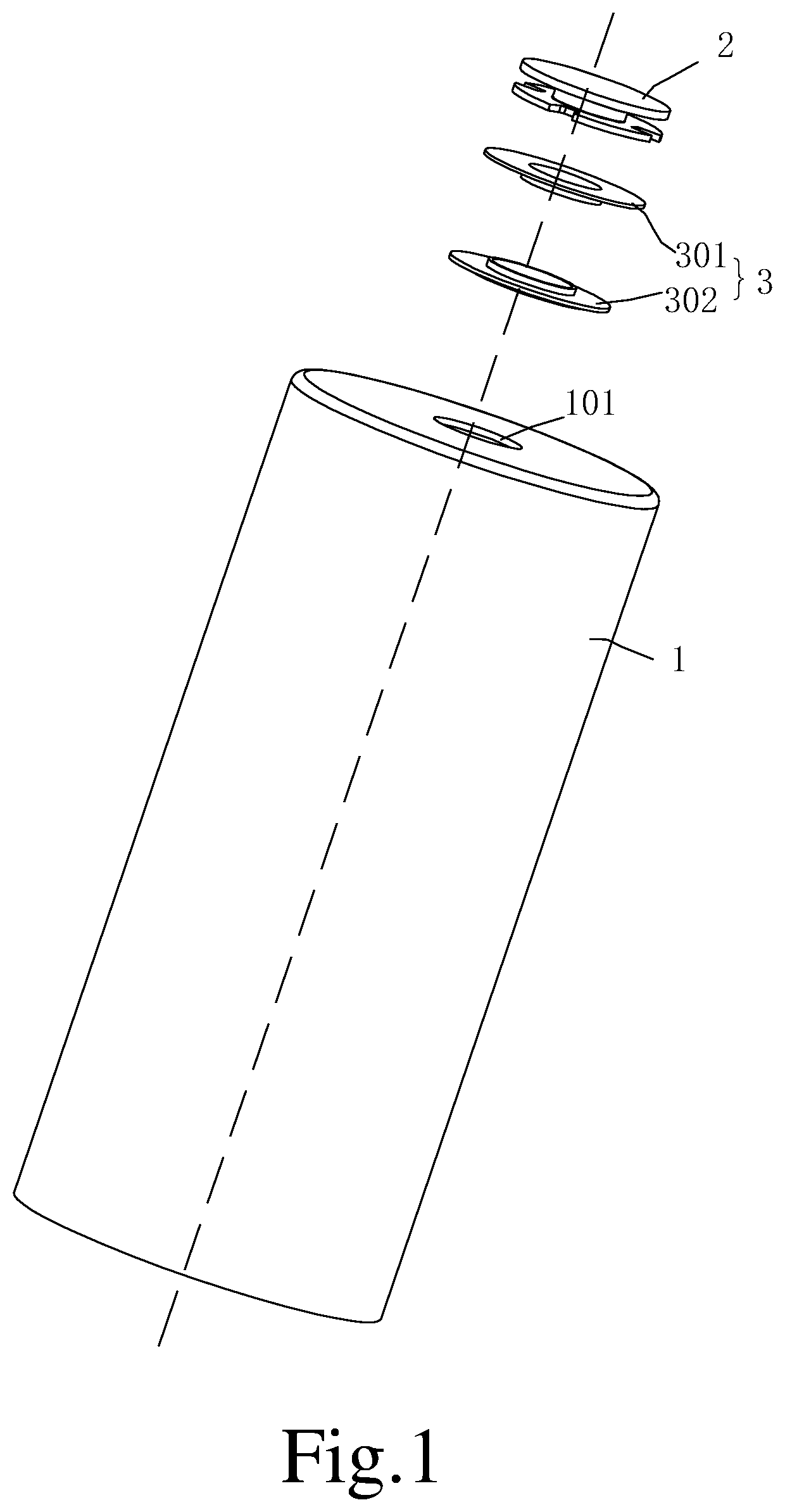 Patent US12614796 — Housing assembly and battery — Figure 1