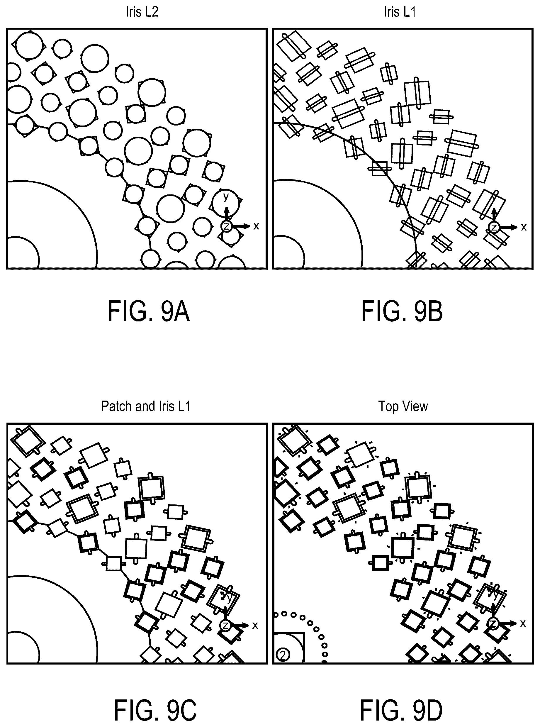 Patent US12614856 Figure 12 – Electrical addressing for a metamaterial radio-frequency (RF) antenna