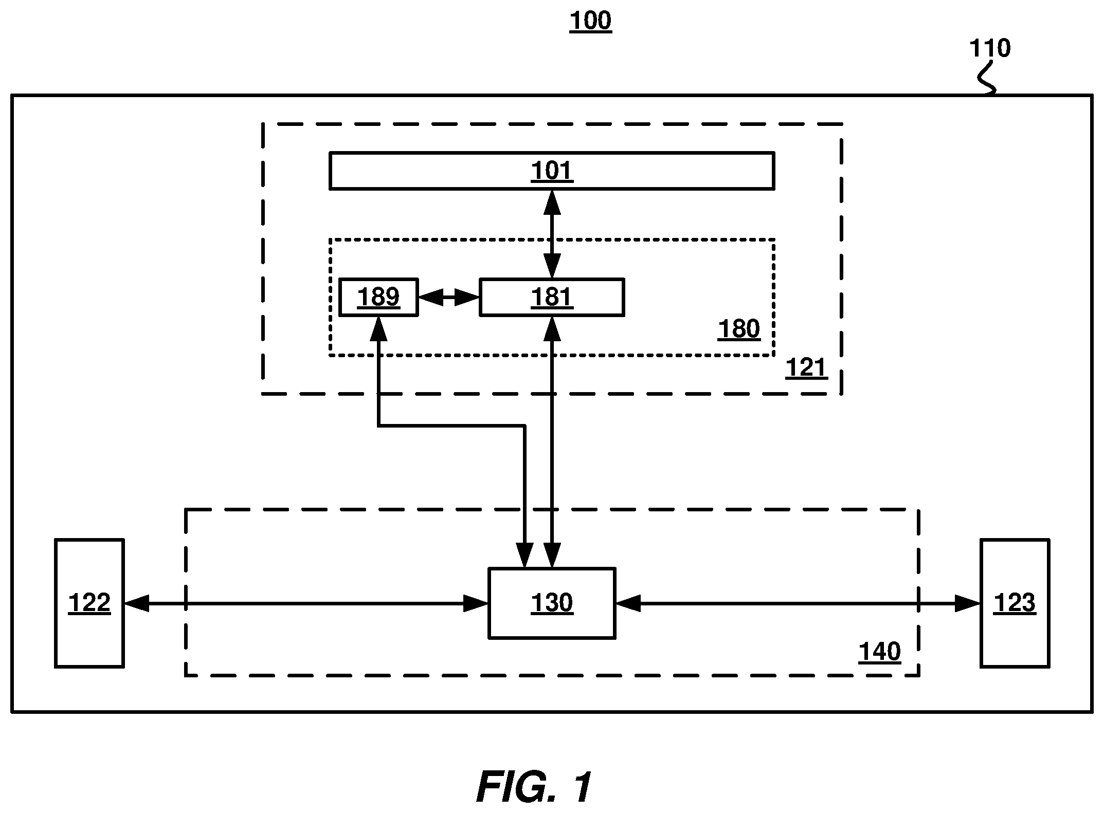 Patent US12614862 Figure 1 – Hybrid antenna array