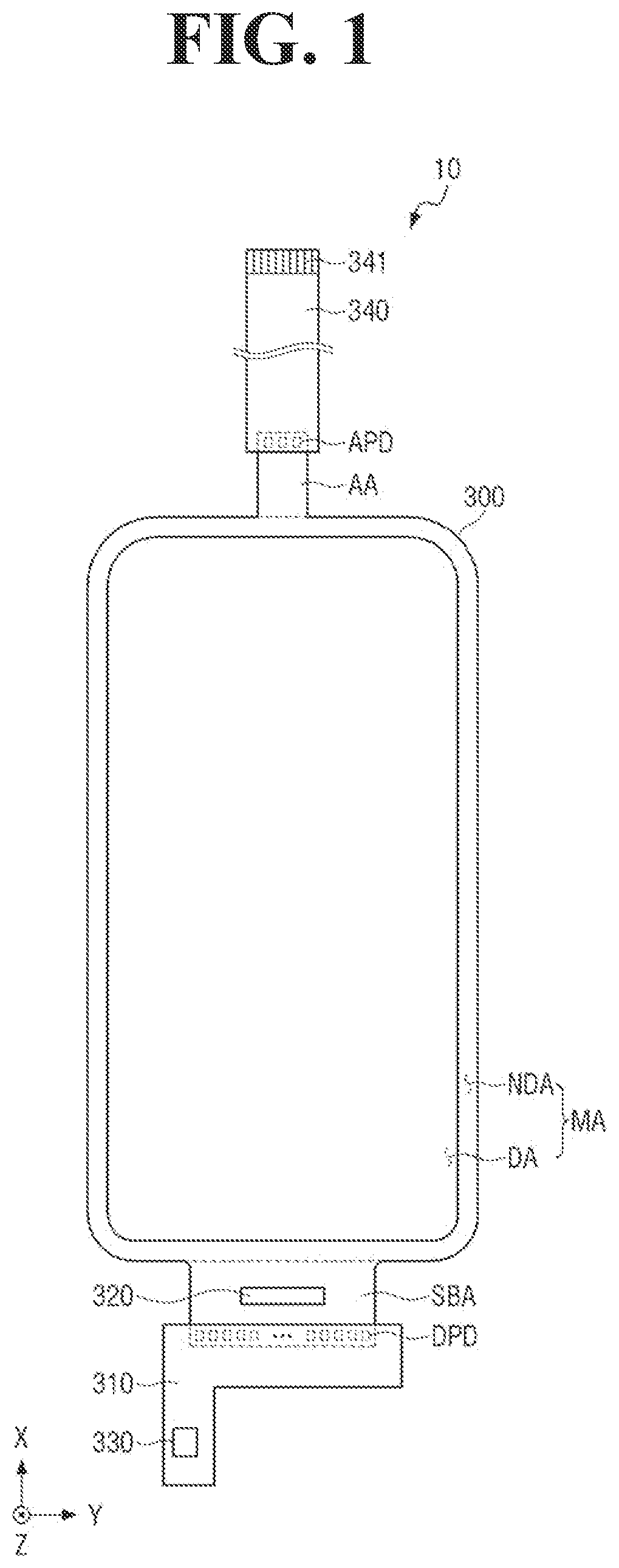 Patent US12614863 Figure 1 – Display panel and a display device including the same