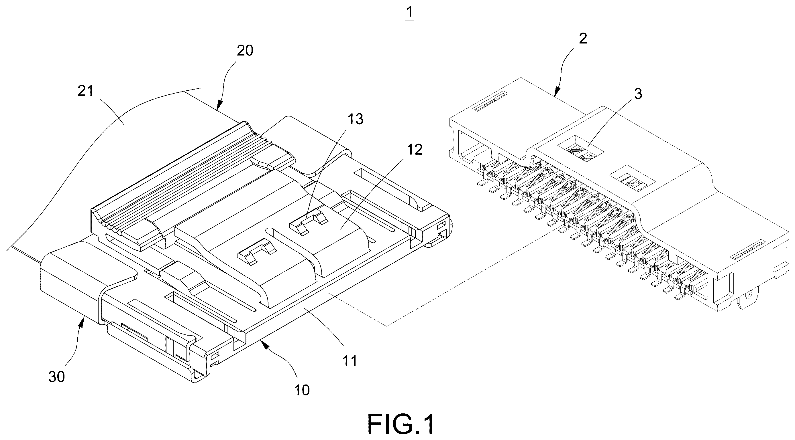 Patent US12614871 — Connection cable with detachable protection cover — Figure 1